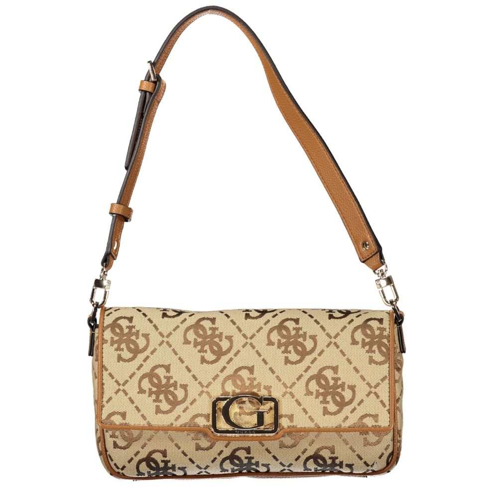 Bolsa feminina Guess Jeans em poliéster bege