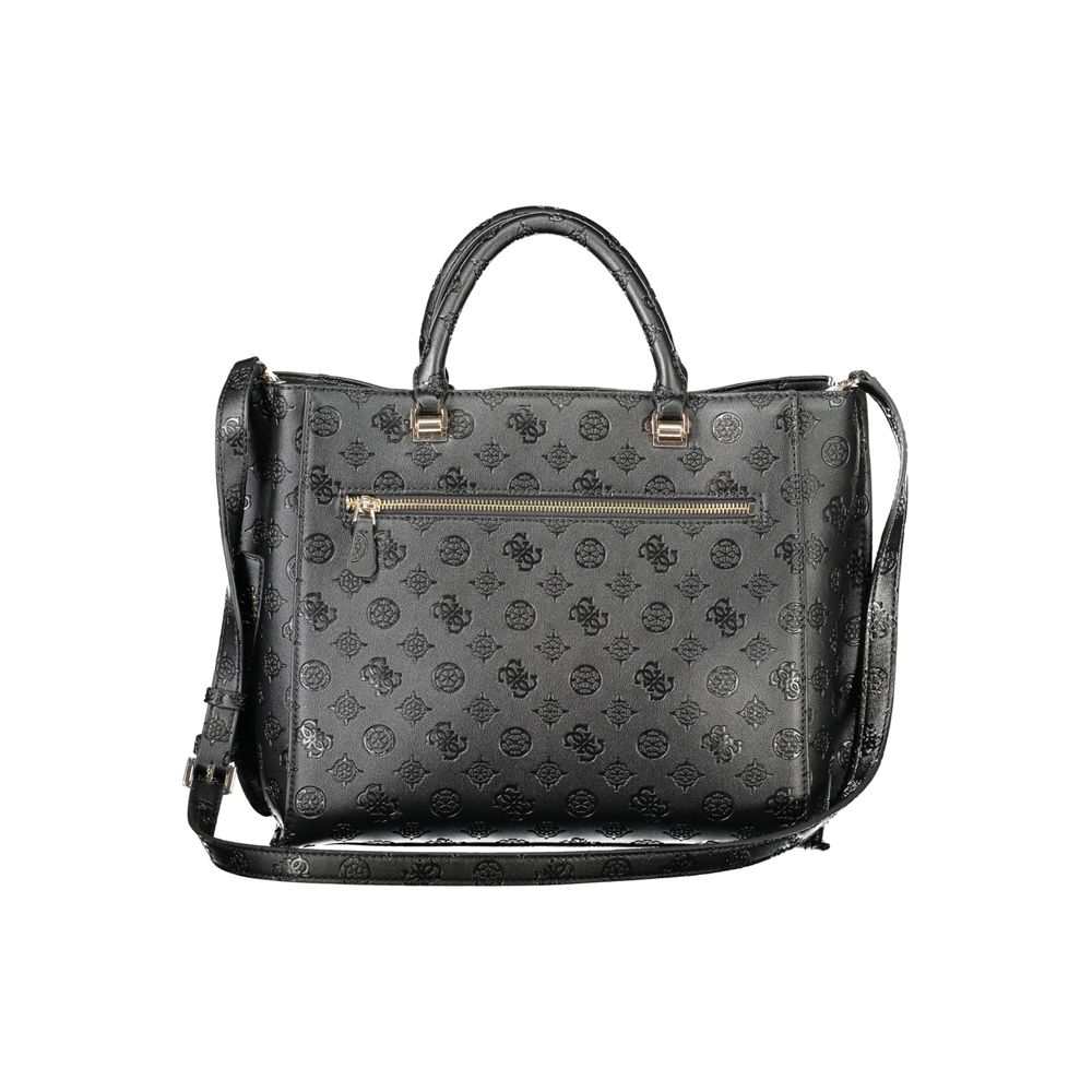 Bolsa feminina Guess Jeans em polietileno preto