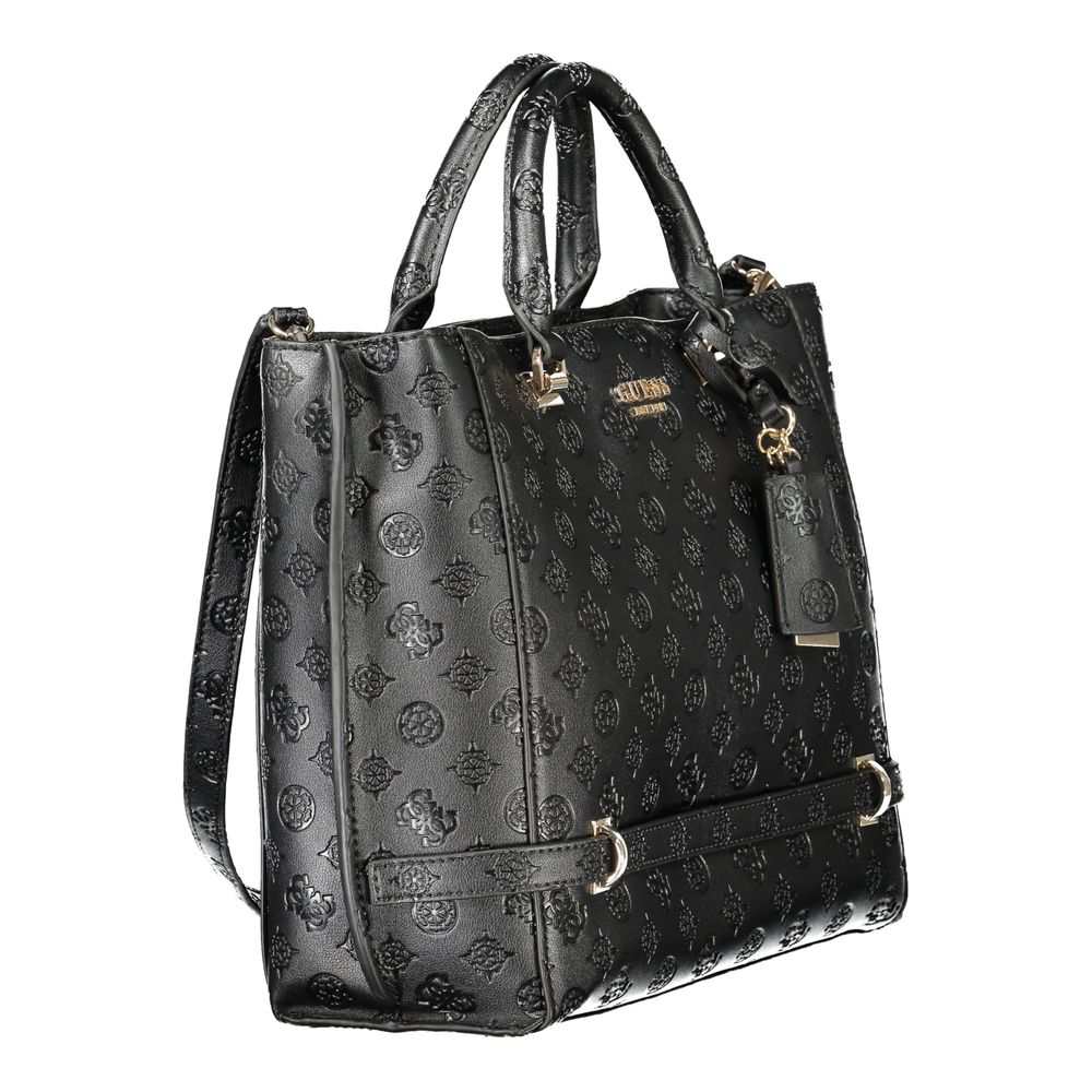 Bolsa feminina Guess Jeans em polietileno preto