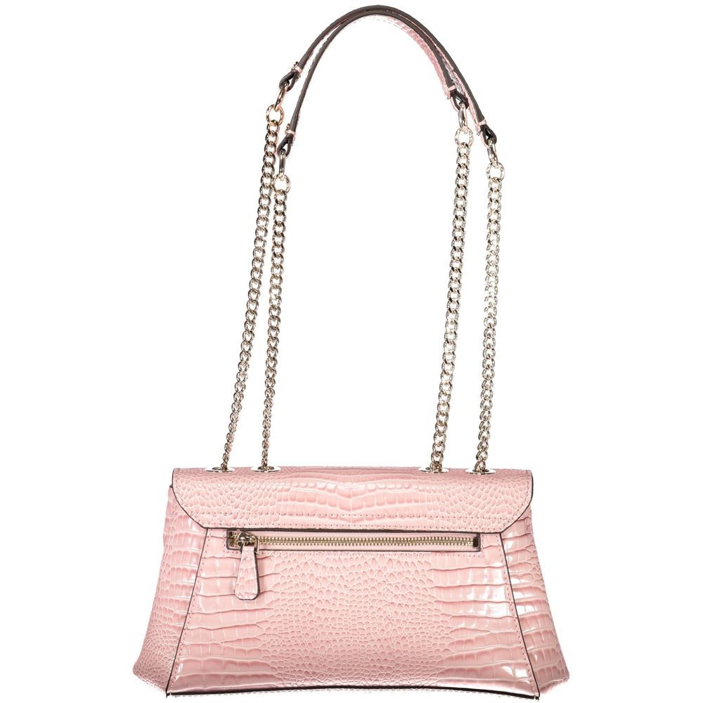 Guess Jeans Pink Polyethylene Women Handbag Guess Jeans