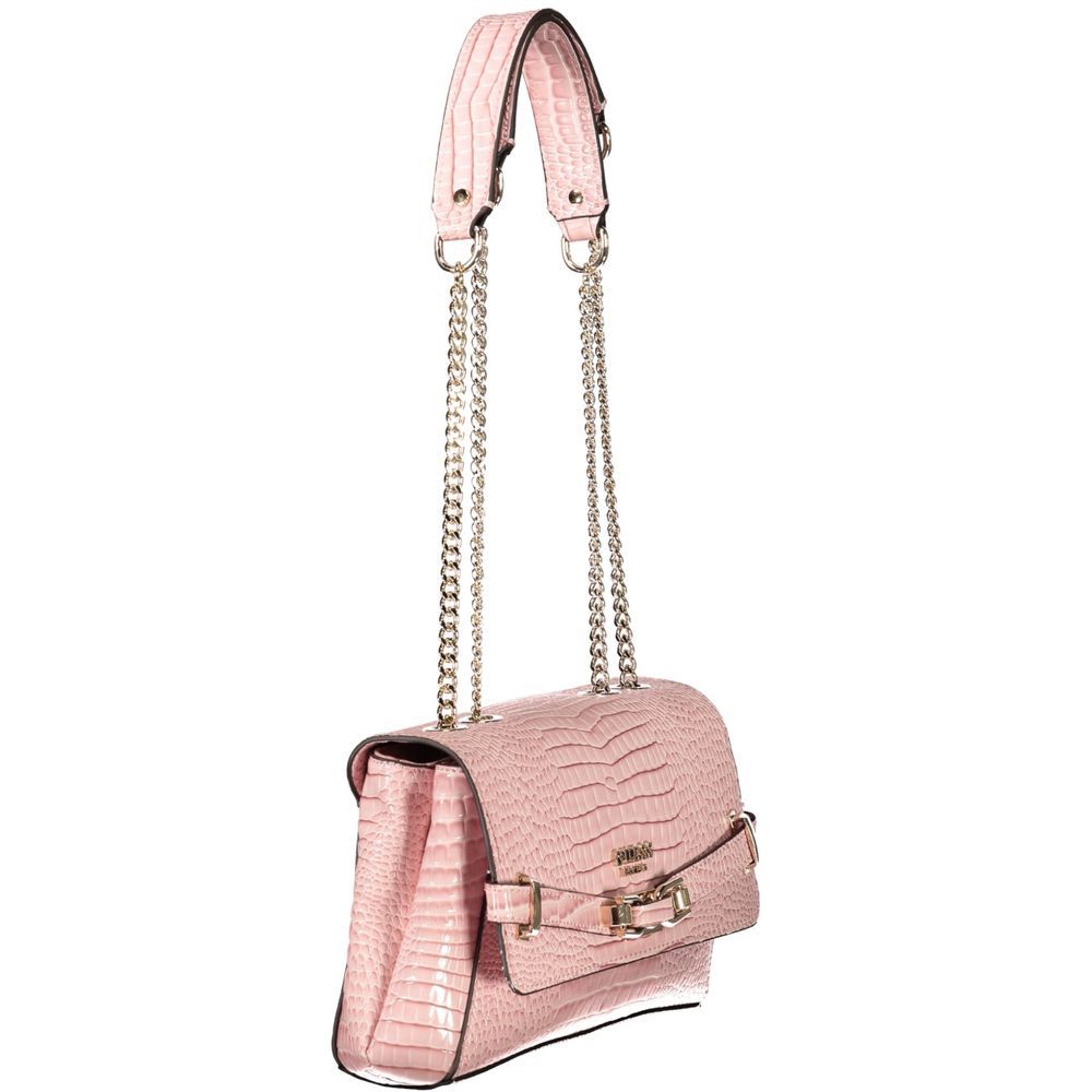 Guess Jeans Pink Polyethylene Women Handbag Guess Jeans