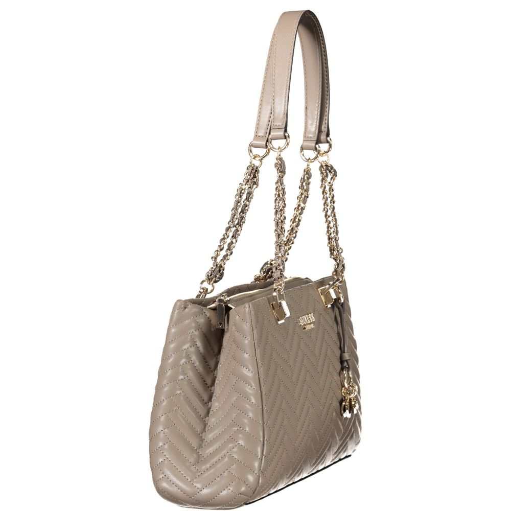 Bolsa feminina Guess Jeans marrom em polietileno