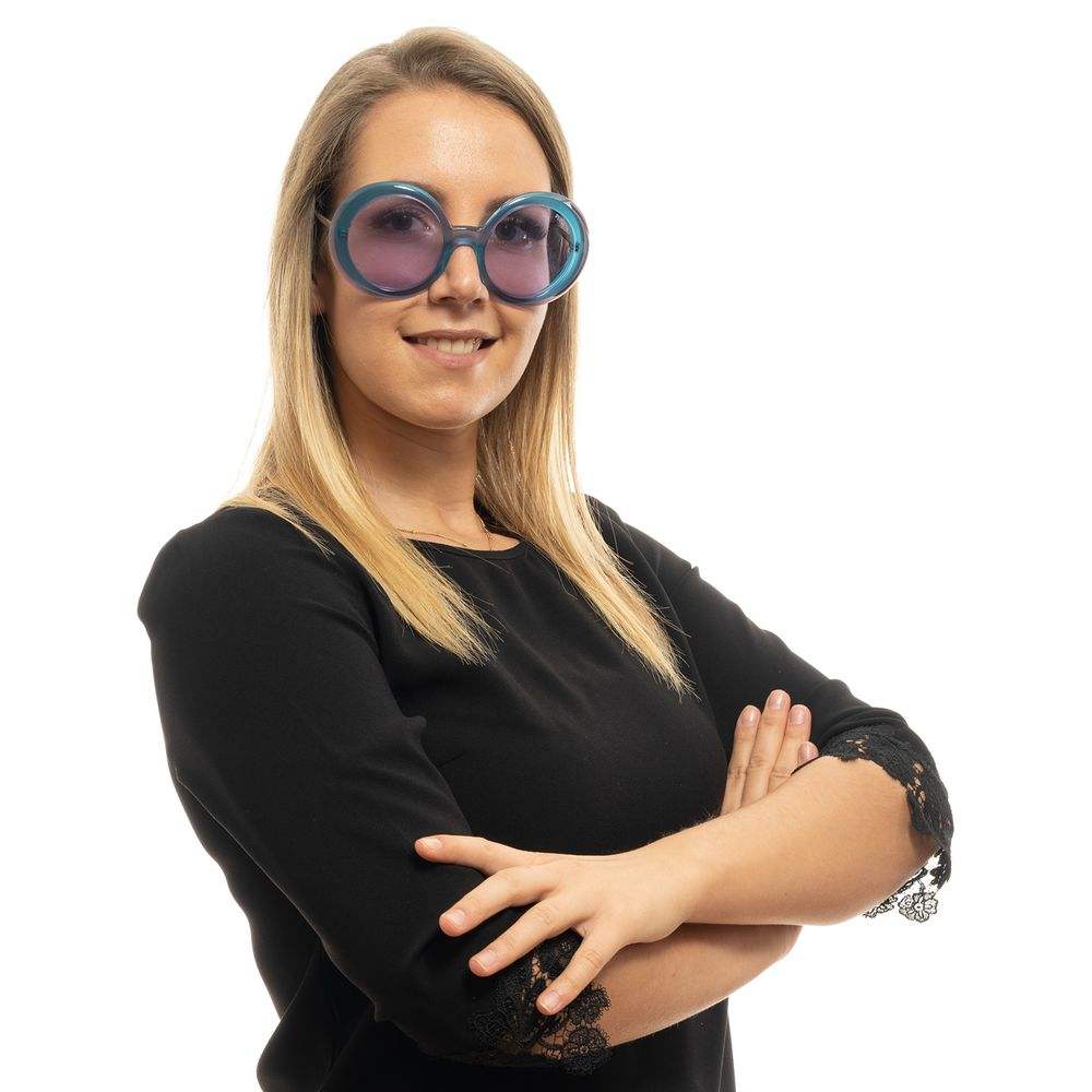 Gafas de sol Emilio Pucci de metal y plástico color turquesa