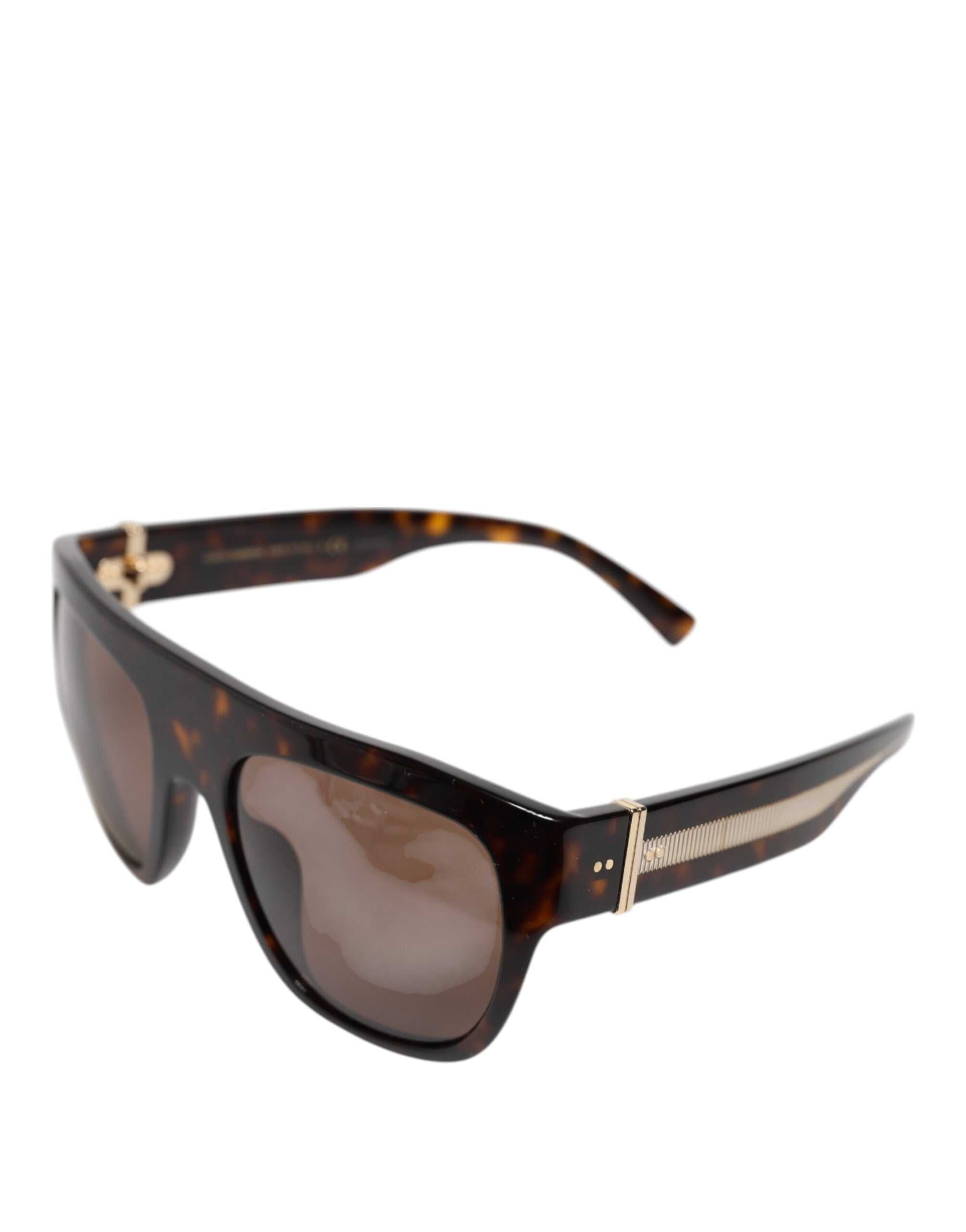 Gafas de sol Dolce &amp; Gabbana Havana DG4398F de montura cuadrada color marrón oscuro