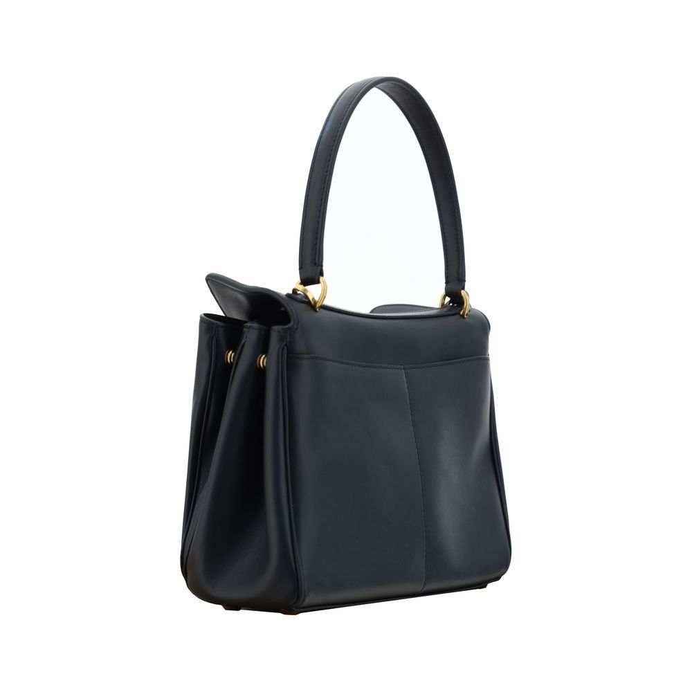 Bolsa de ombro Balenciaga Bos Taurus em couro de bezerro preto