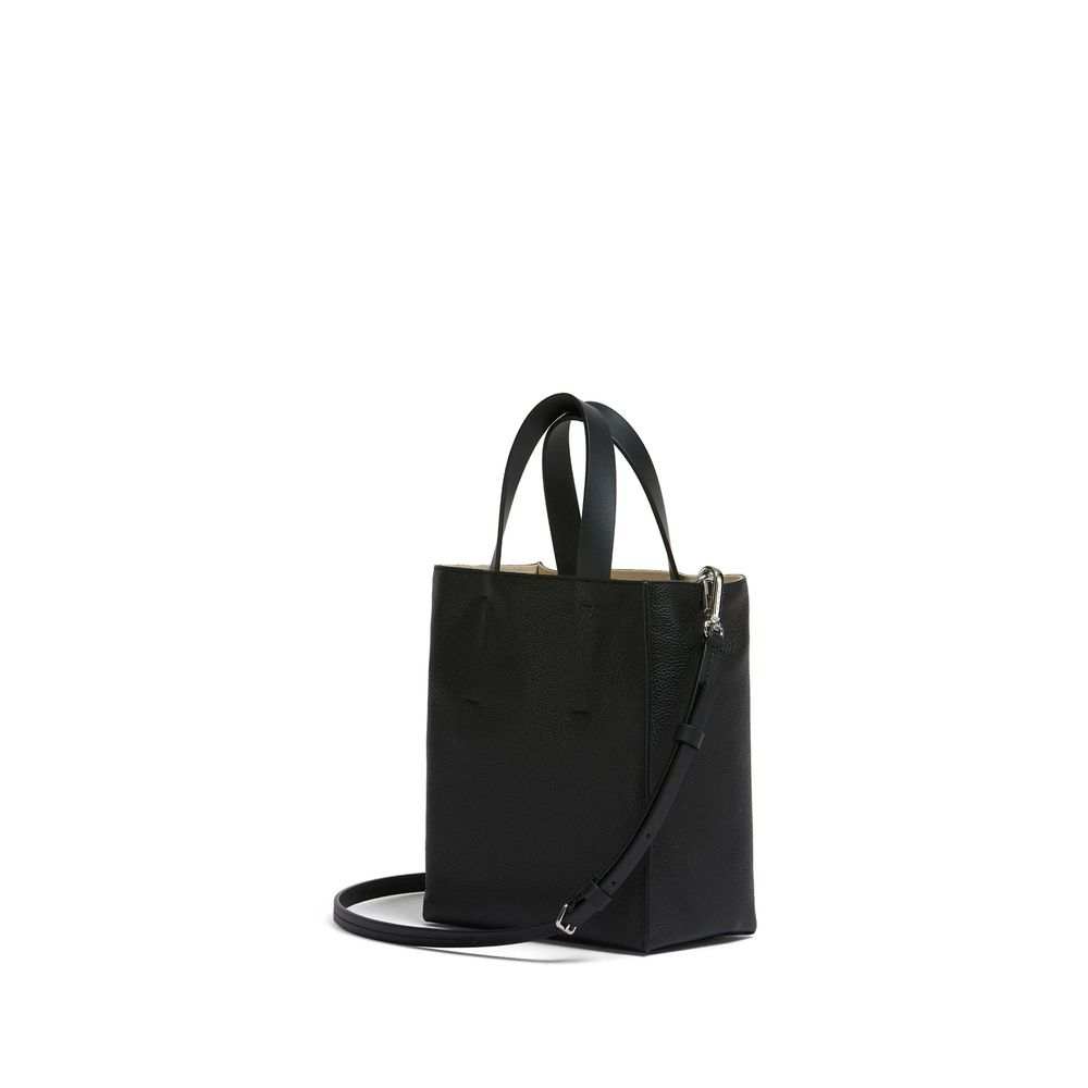Bolsa tote Marni em couro de bezerro preto