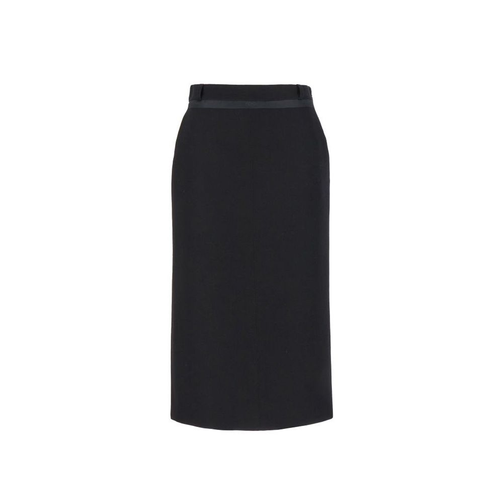 Fendi Virgin Wool Grain De Poud Skirt Fendi