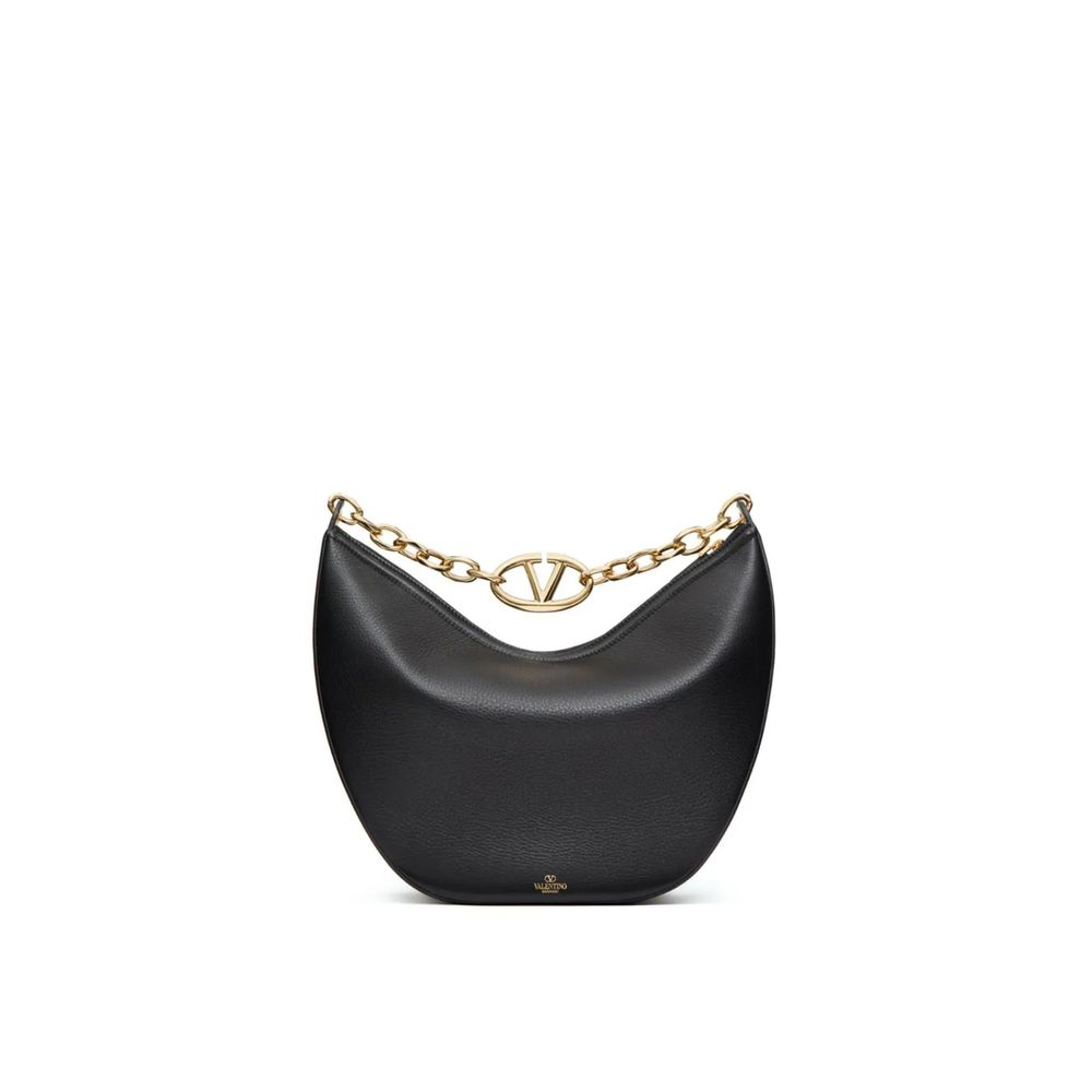Valentino Garavani Black Calfskin Shoulder Bag