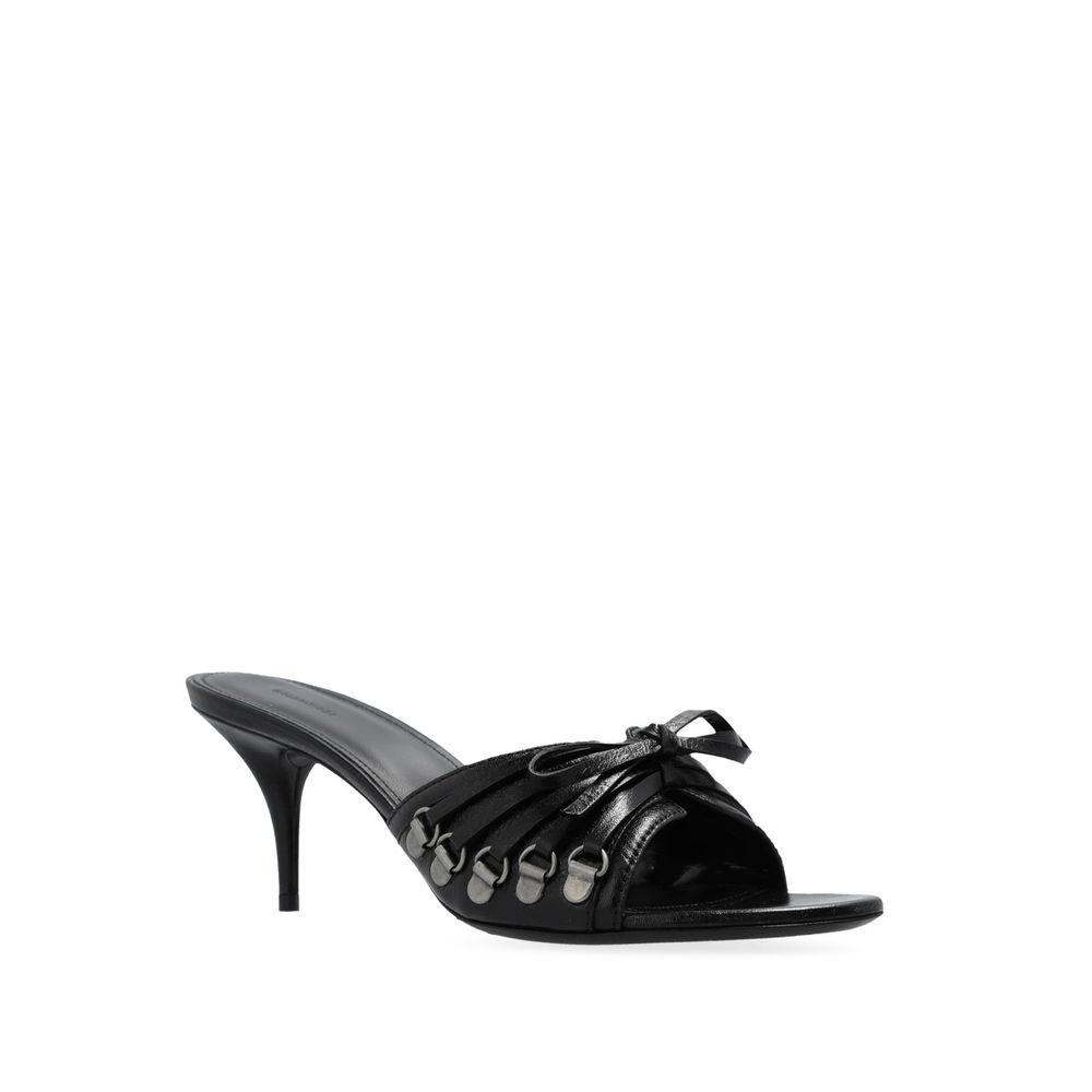 Balenciaga Cagole 70 Leather Sandals Balenciaga