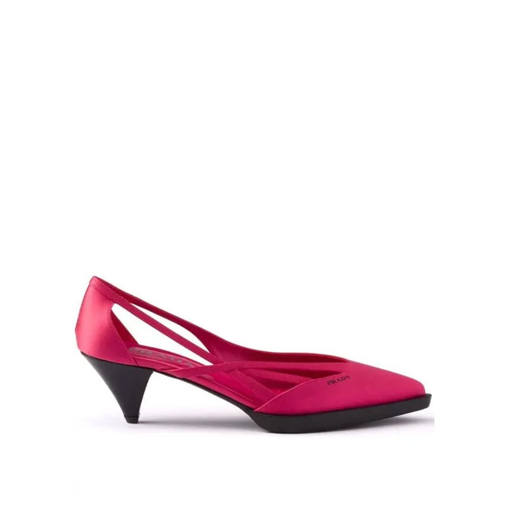 Prada 55mm Satin Cut-Out Pumps Prada