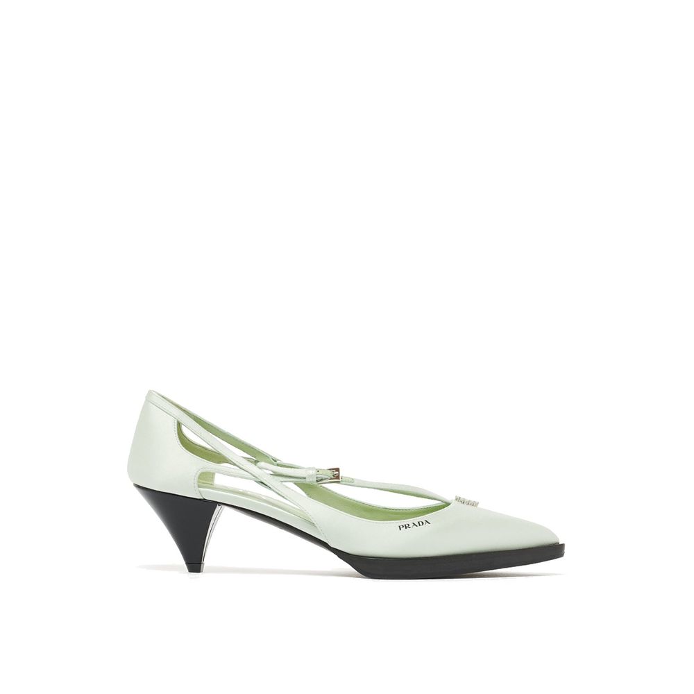 Prada Cut-Out Satin Pumps Prada