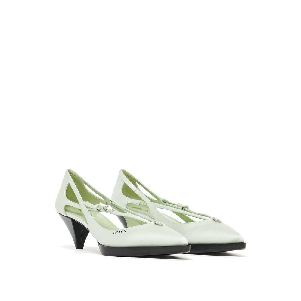 Prada Cut-Out Satin Pumps Prada