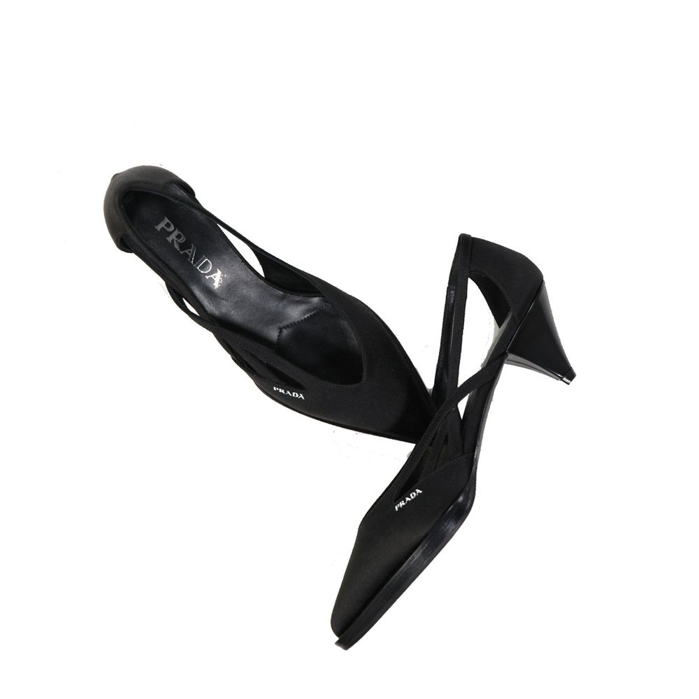 Prada 55mm Cut-Out Satin Pumps Prada