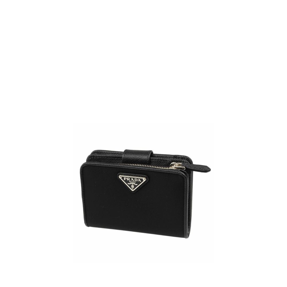 Prada Nylon and Leather French Wallet Prada