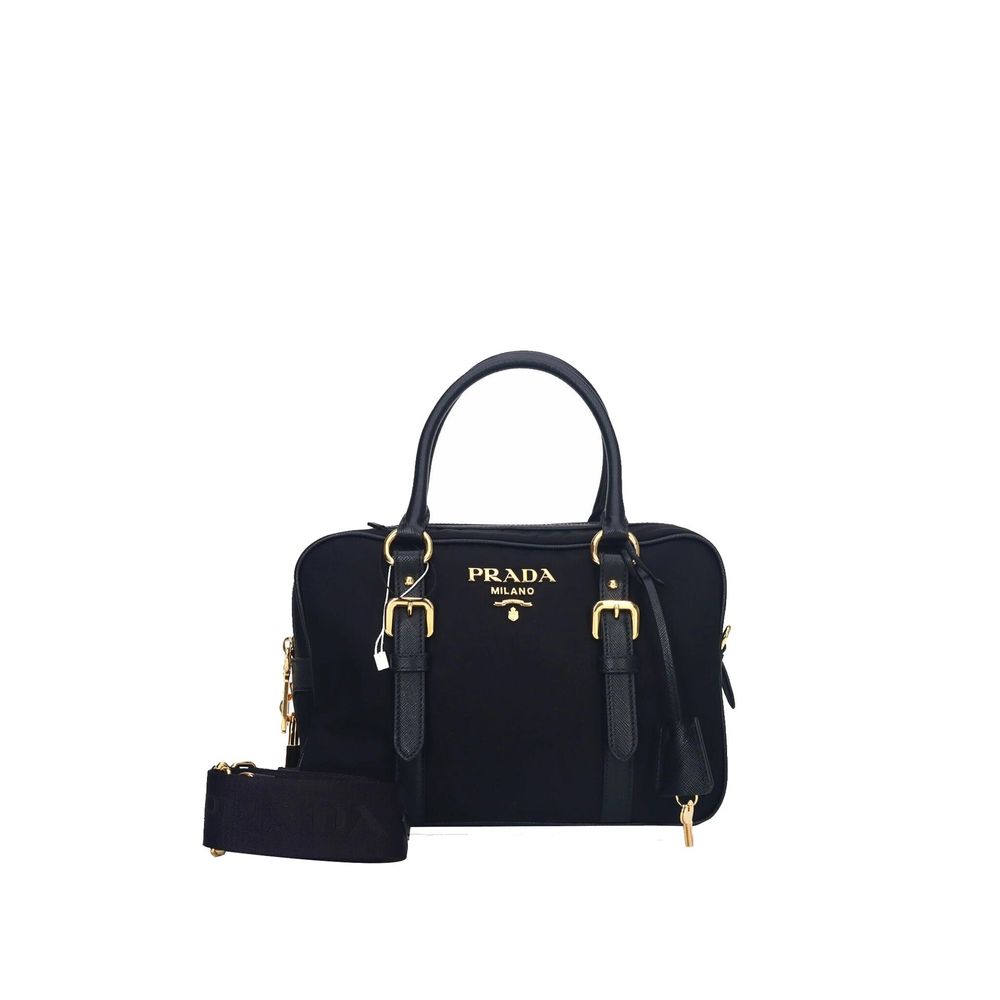 Prada Logo Nylon Top Hand Bag Prada