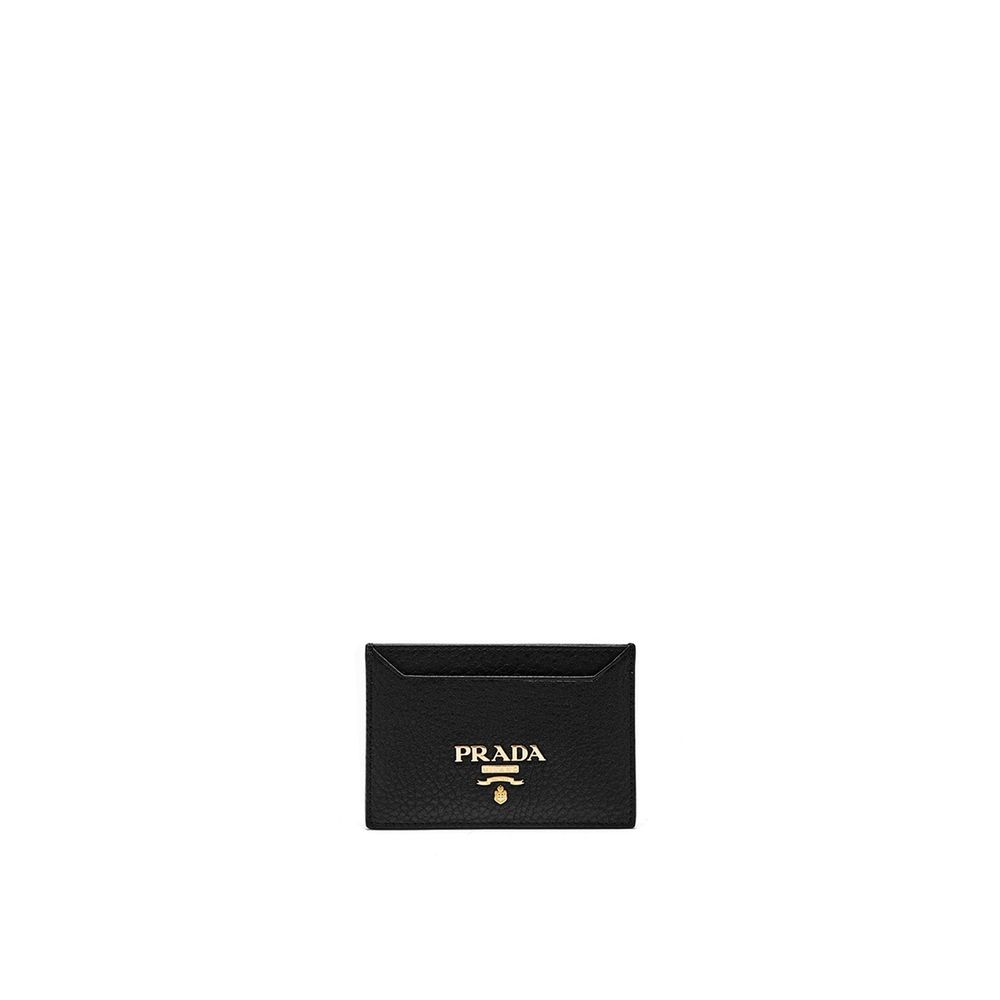 Prada Logo Leather Card Holder Prada
