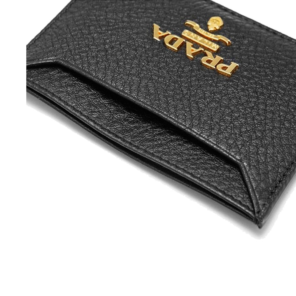 Prada Logo Leather Card Holder Prada