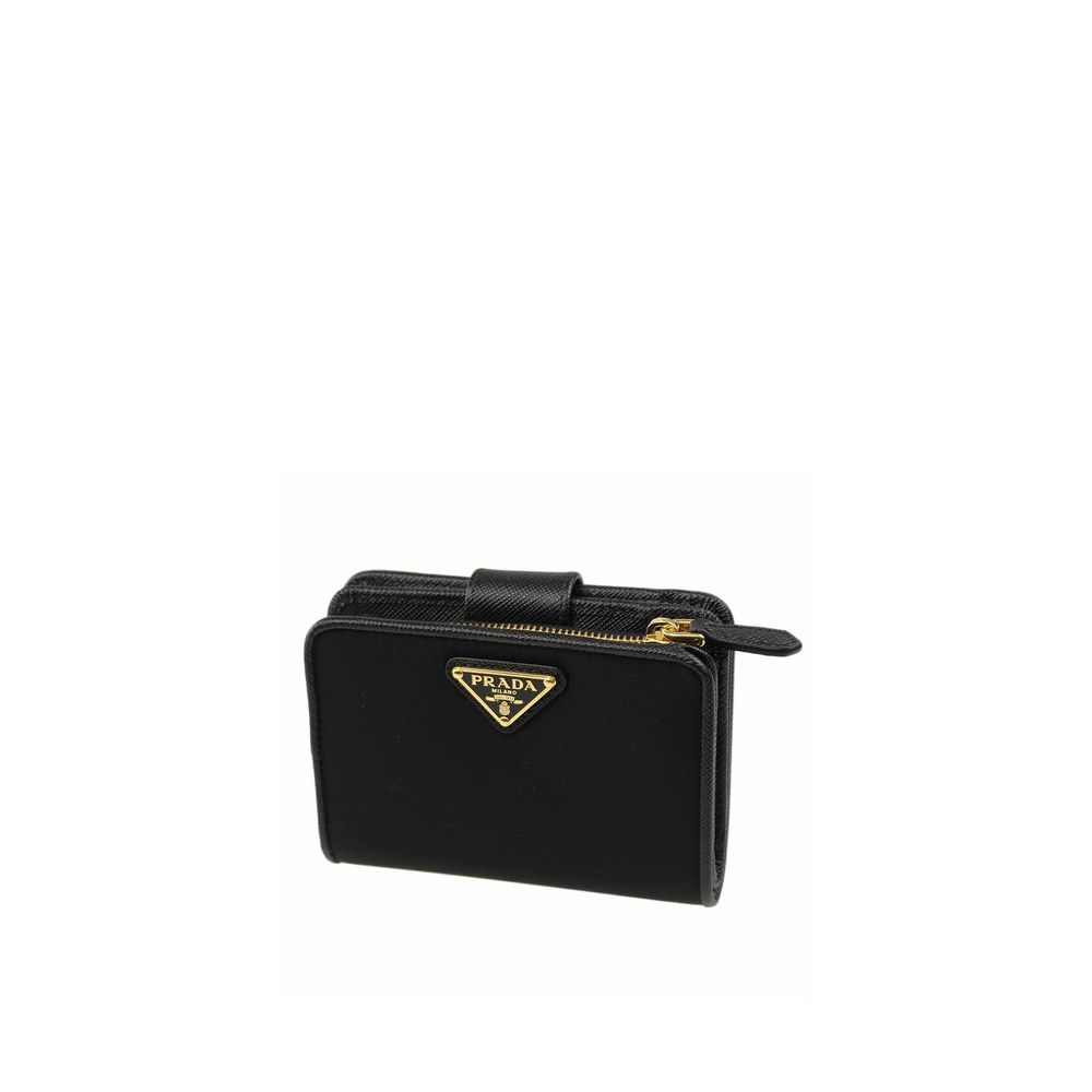 Prada Nylon and Leather French Wallet Prada