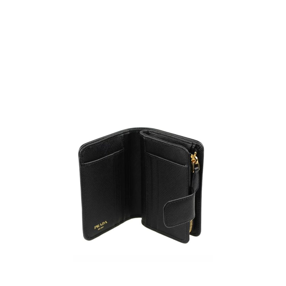 Prada Nylon and Leather French Wallet Prada