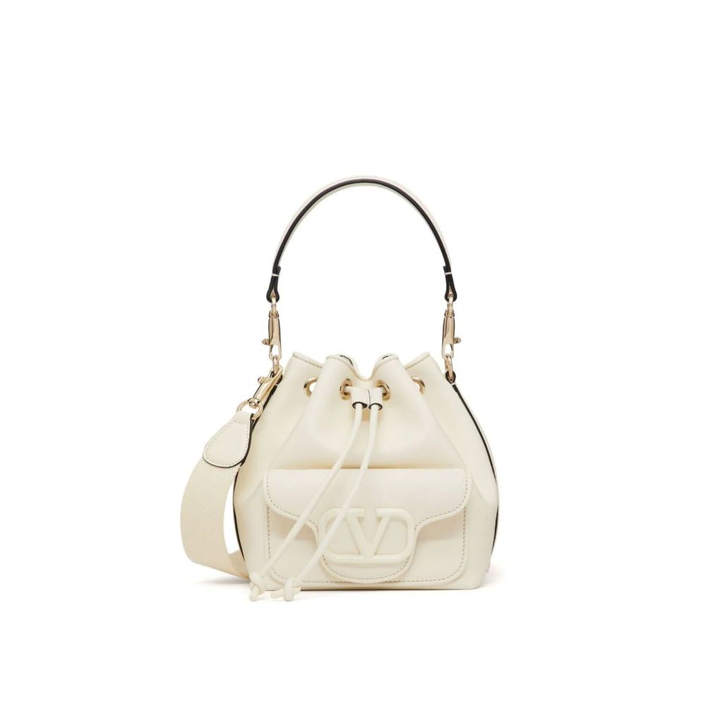Valentino Garavani Locò Leather Bucket Bag Valentino Garavani