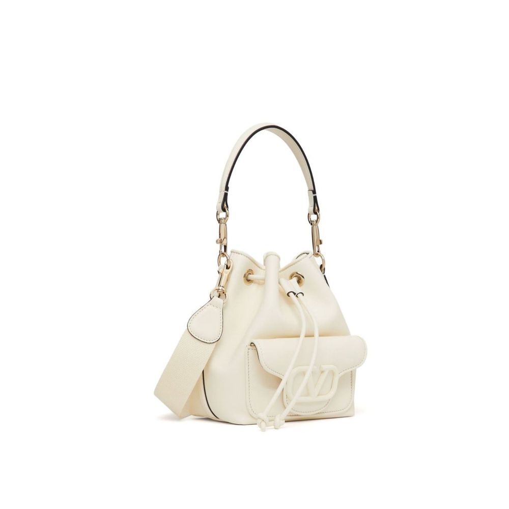 Valentino Garavani Locò Leather Bucket Bag Valentino Garavani