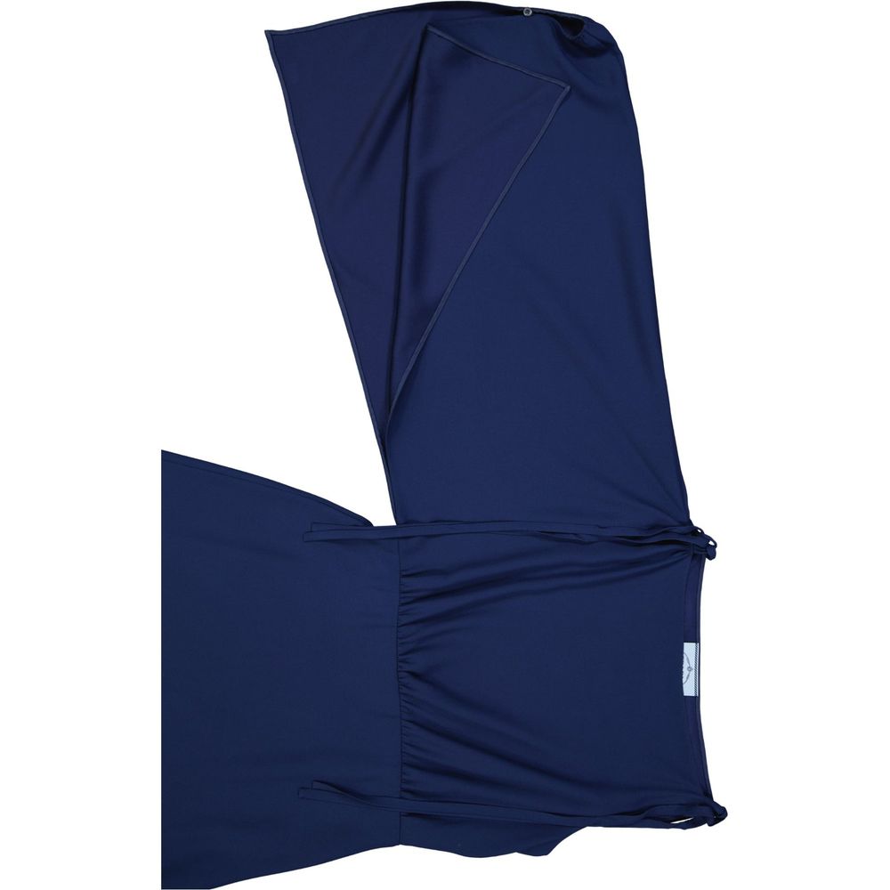 Prada Flared One Sleeve Midi Dress Prada