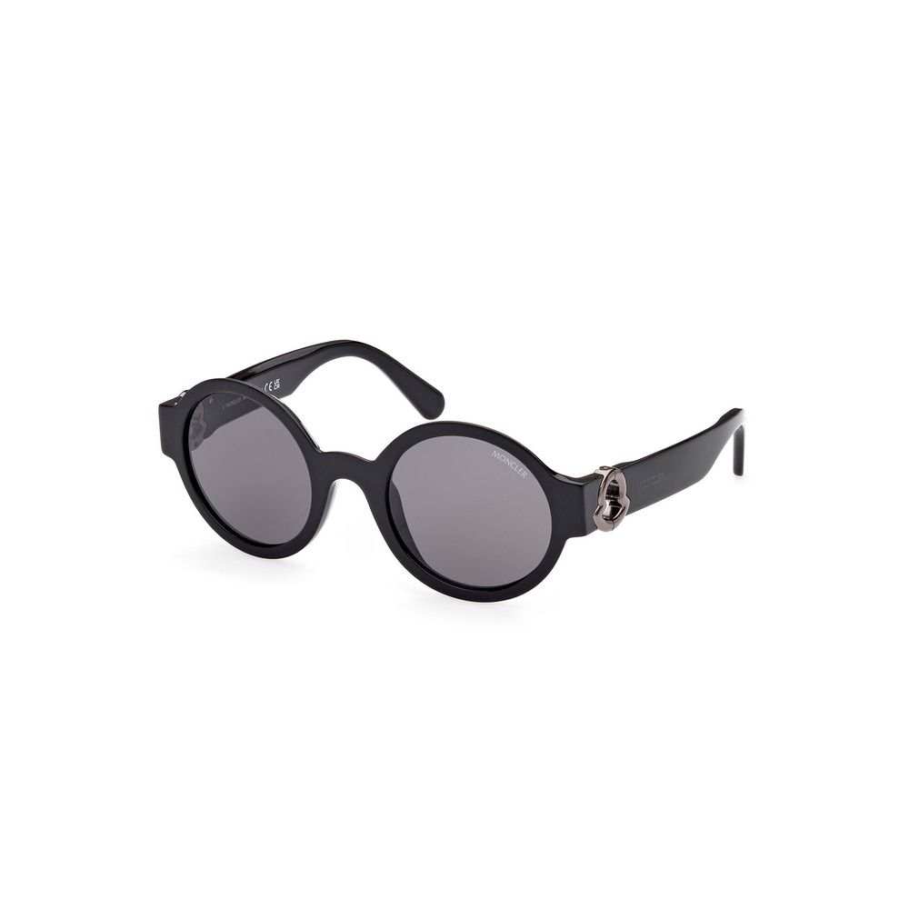 Gafas de sol Moncler negras con pantógrafo