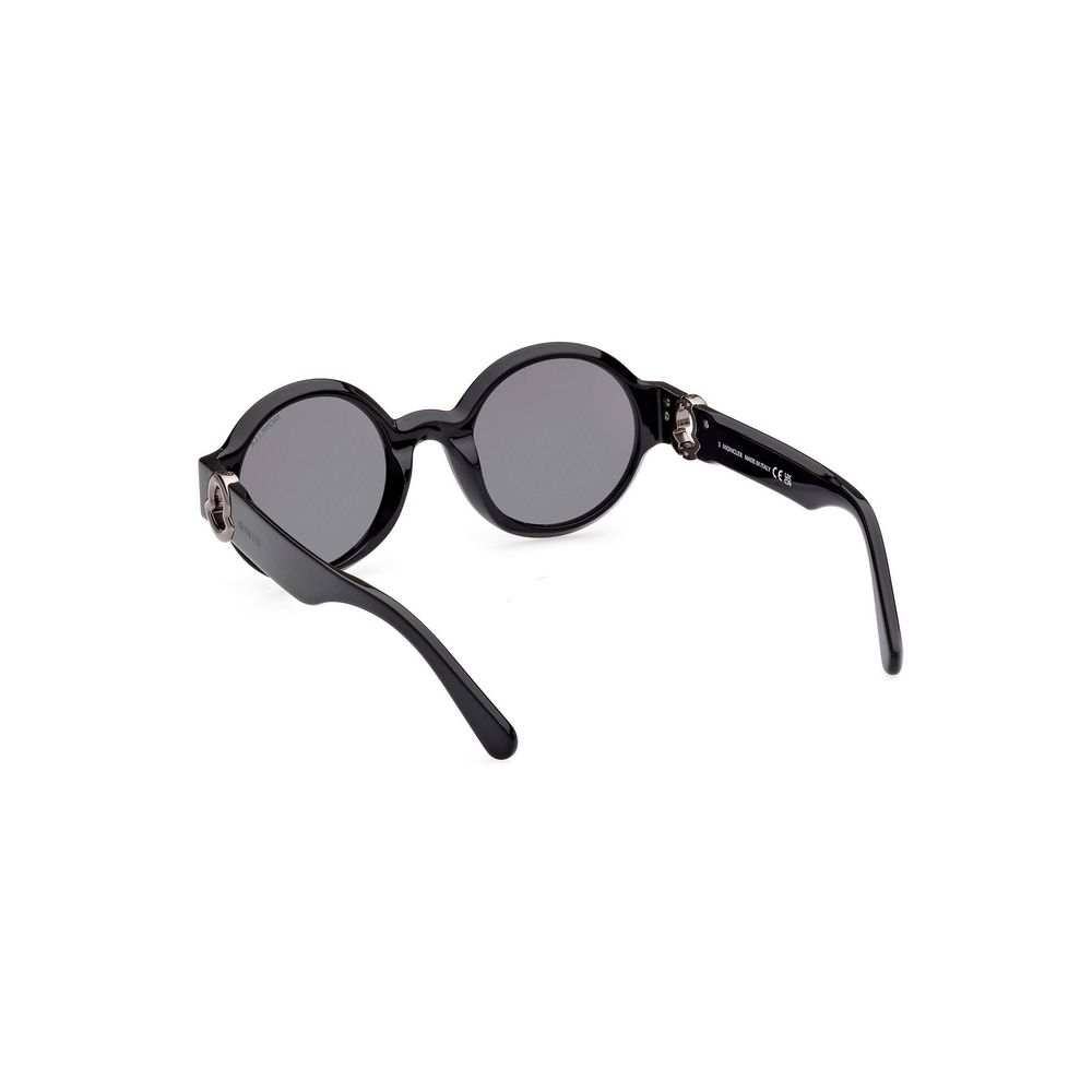 Gafas de sol Moncler negras con pantógrafo