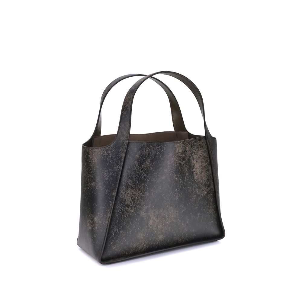 Bolsa de ombro Stella McCartney Bos Taurus em couro de bezerro marrom