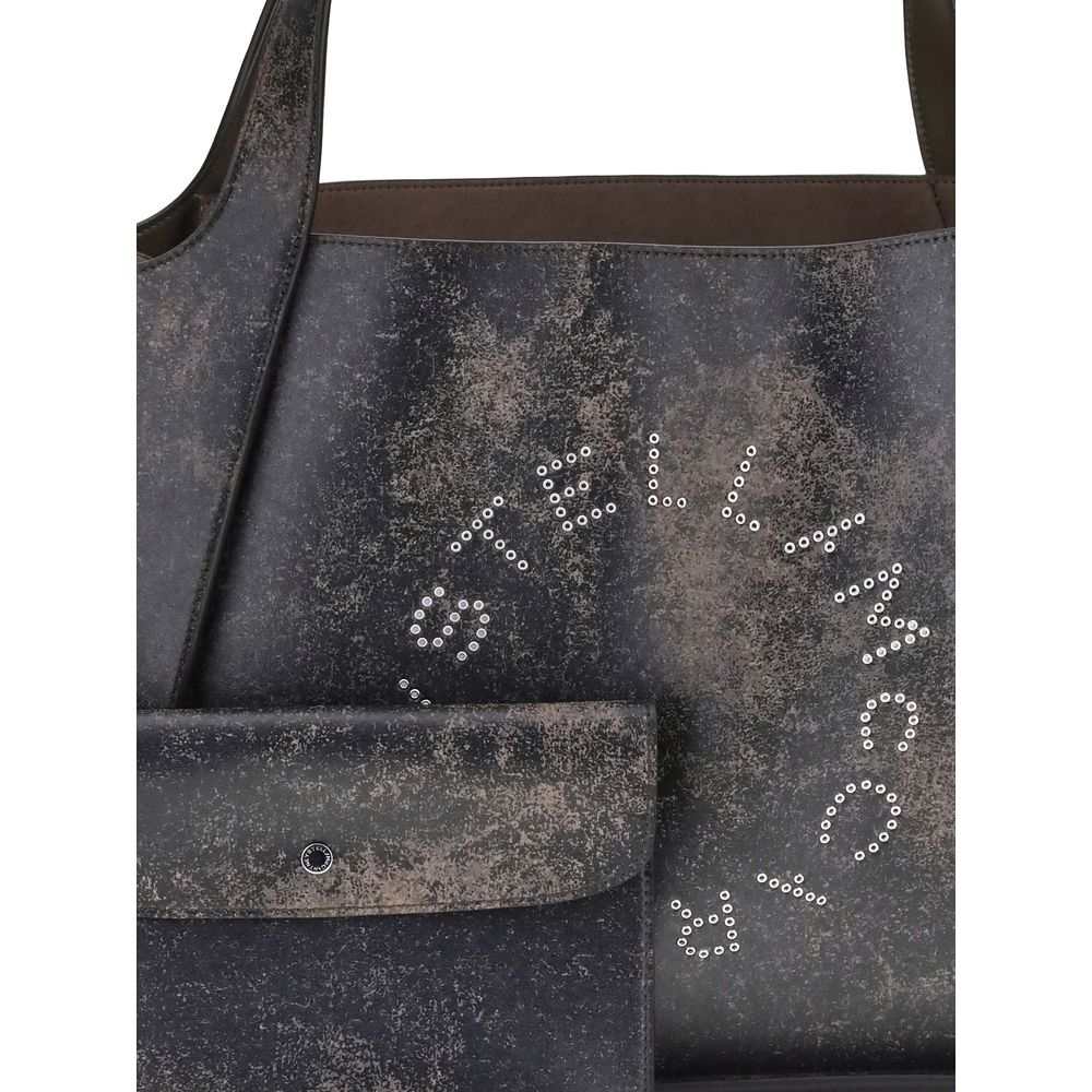 Bolsa de ombro Stella McCartney Bos Taurus em couro de bezerro marrom