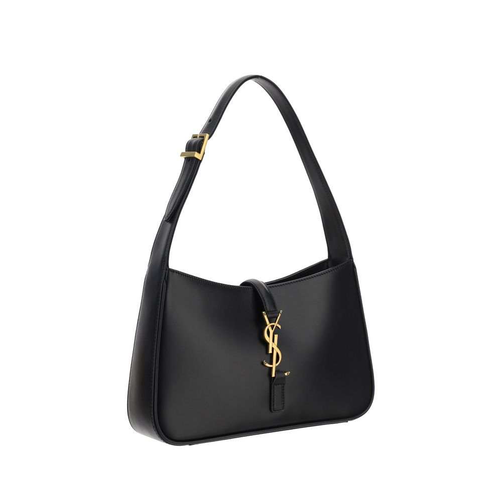 Bolsa de ombro Saint Laurent Bos Taurus em couro de bezerro preto