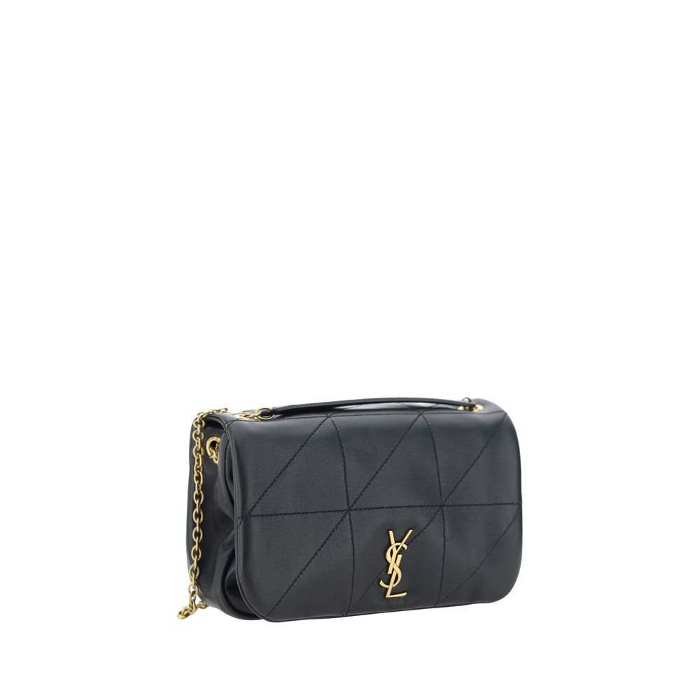 Bolsa de ombro Saint Laurent Black Lamb Ovis Aries