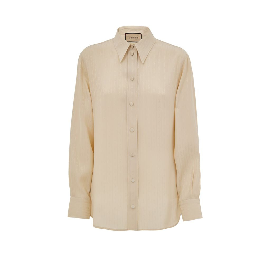 Gucci Beige Silk Shirt Gucci