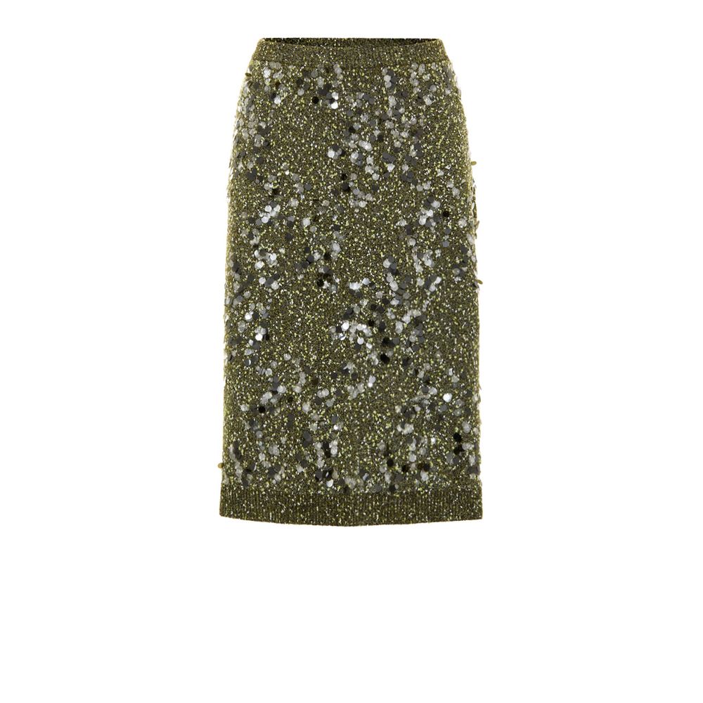 Gucci Green Viscose Skirt Gucci