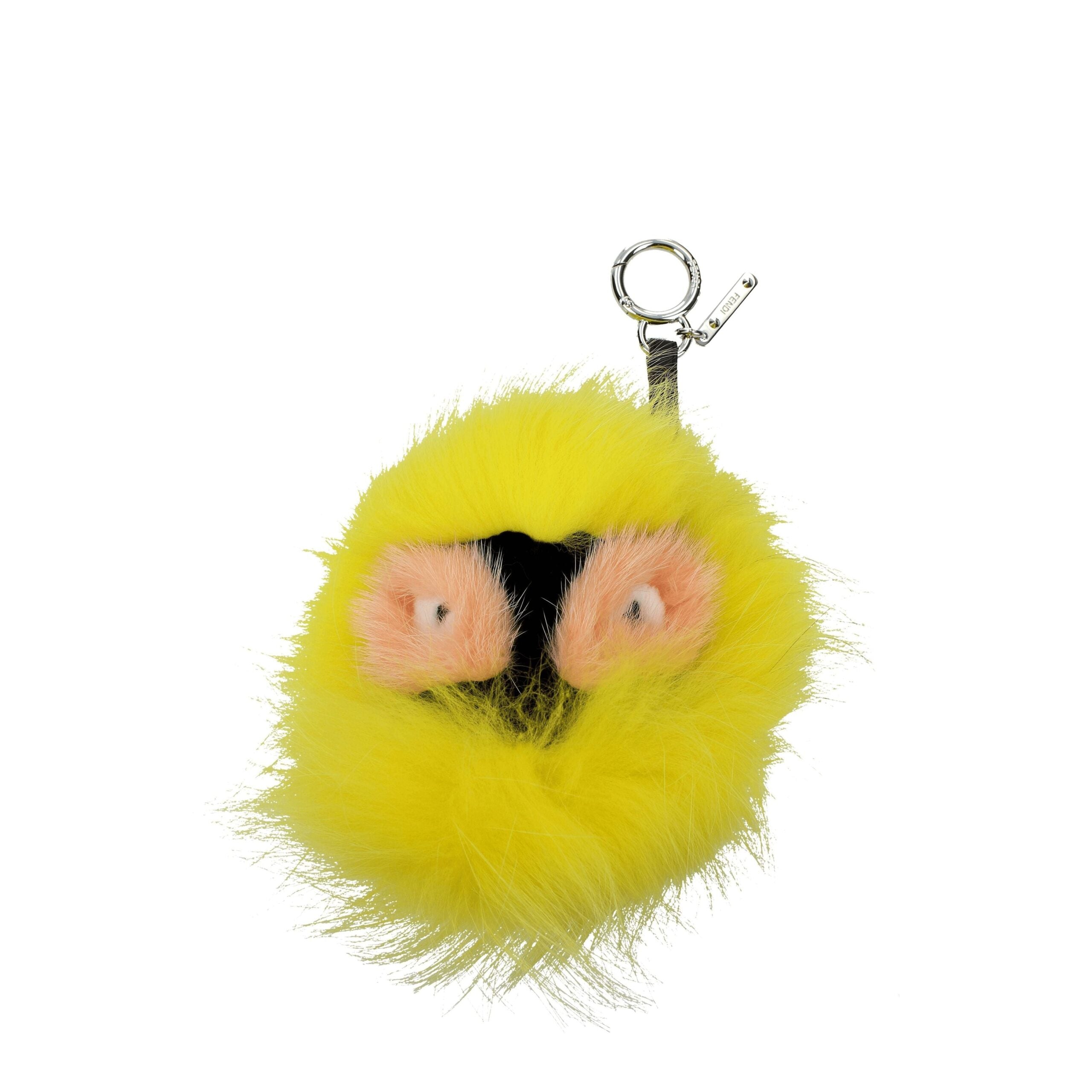 Fendi Yellow Fur Keychain Fendi
