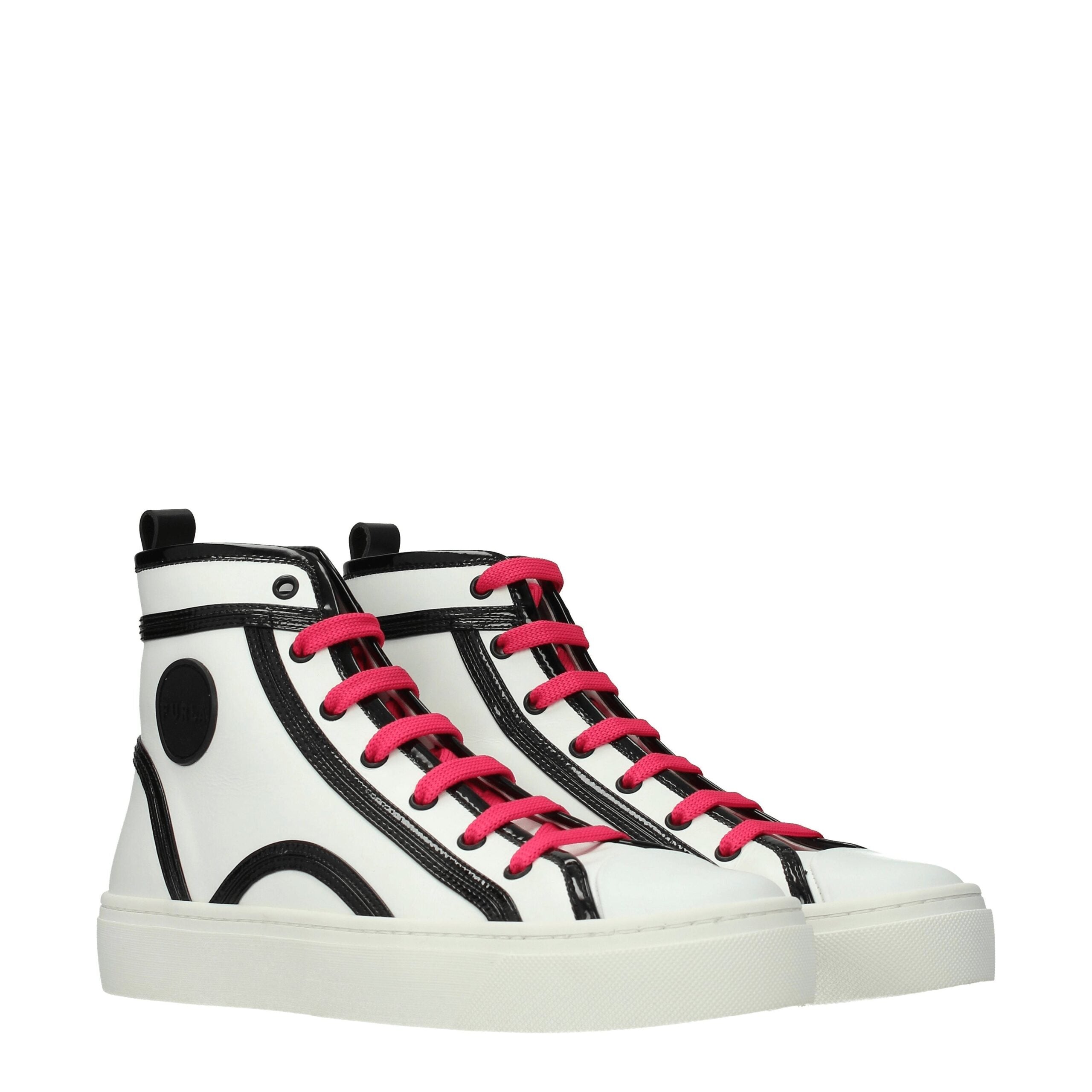 Furla Beige Leather Sneakers Furla