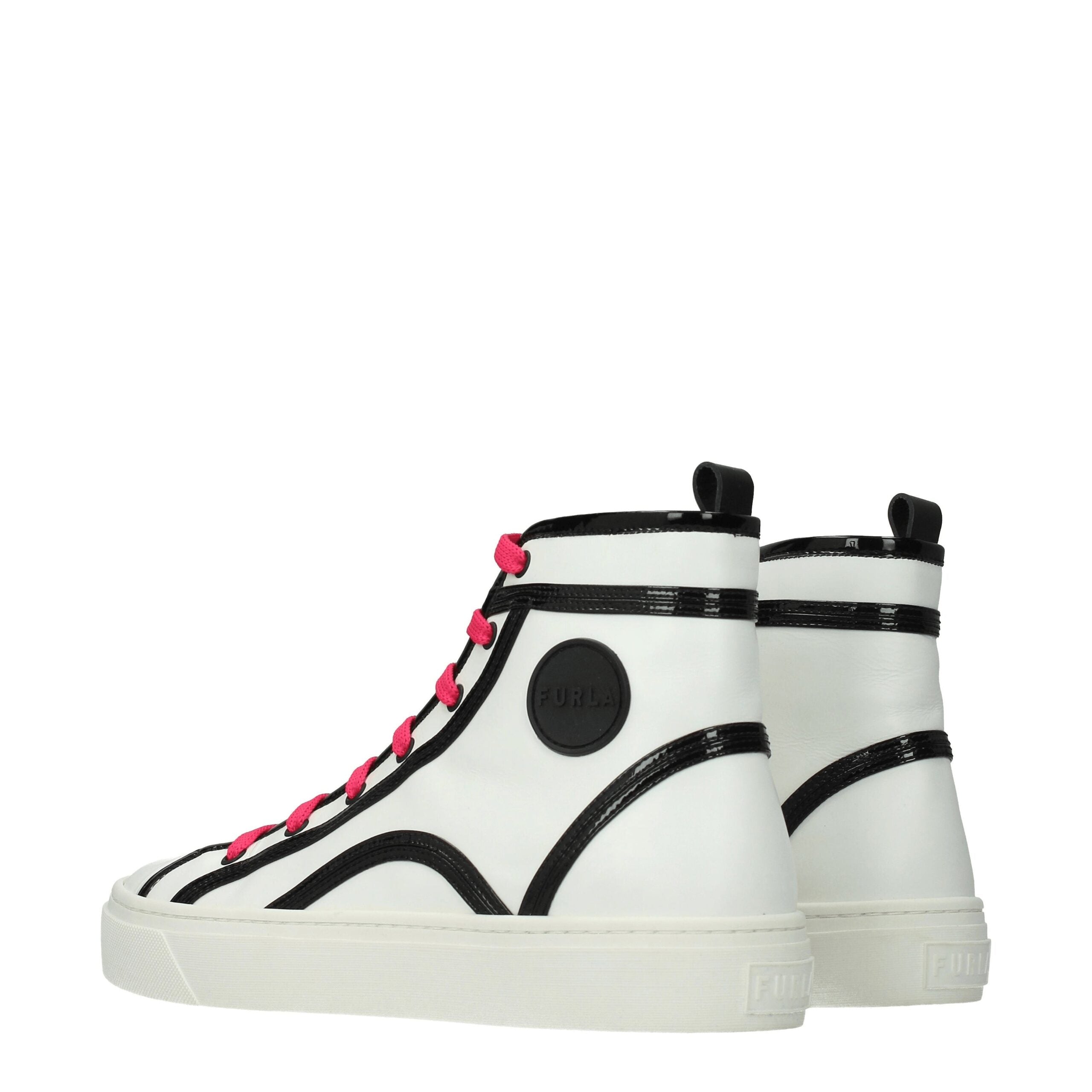 Furla Beige Leather Sneakers Furla