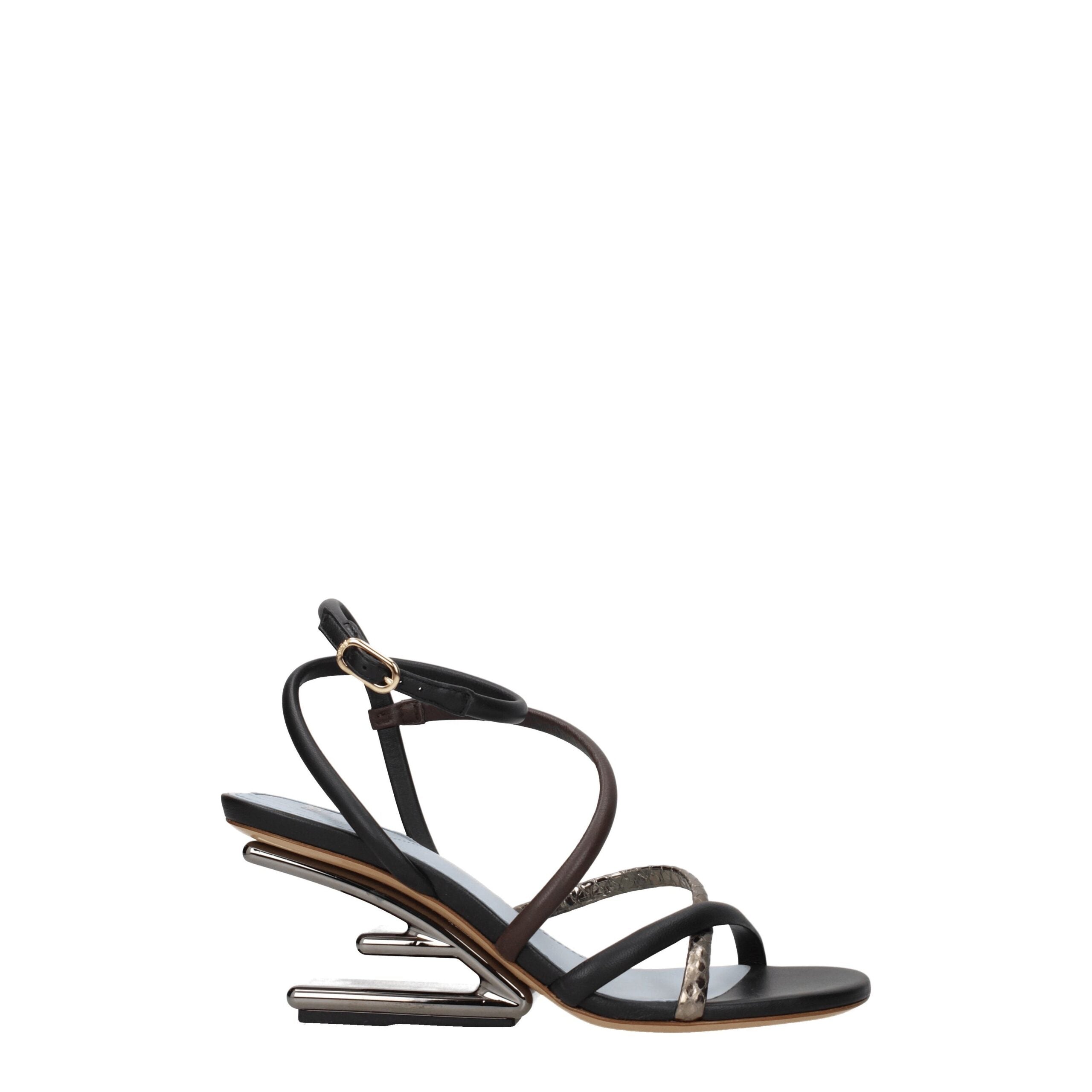 Fendi Multicolor Leather Sandal Fendi