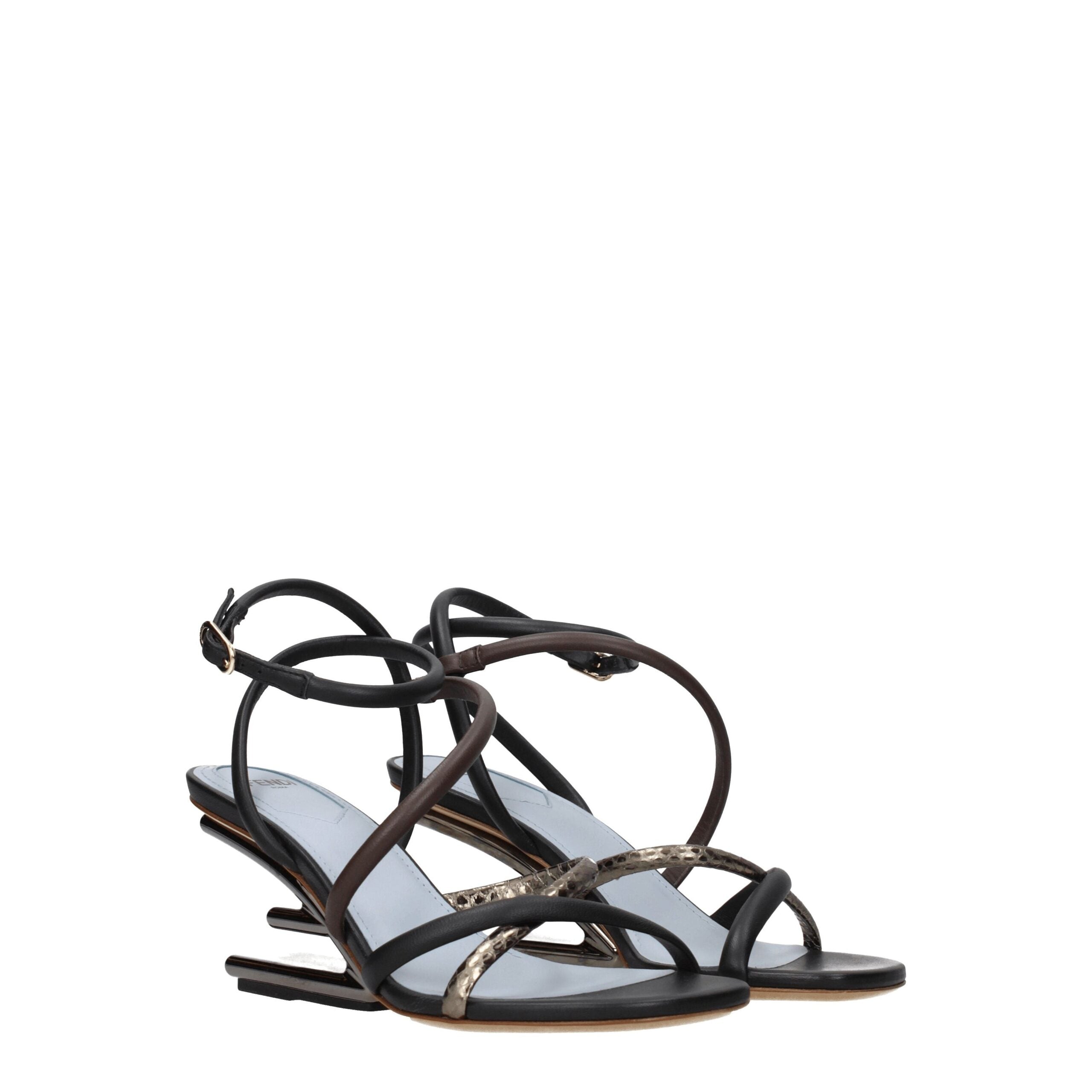 Fendi Multicolor Leather Sandal Fendi