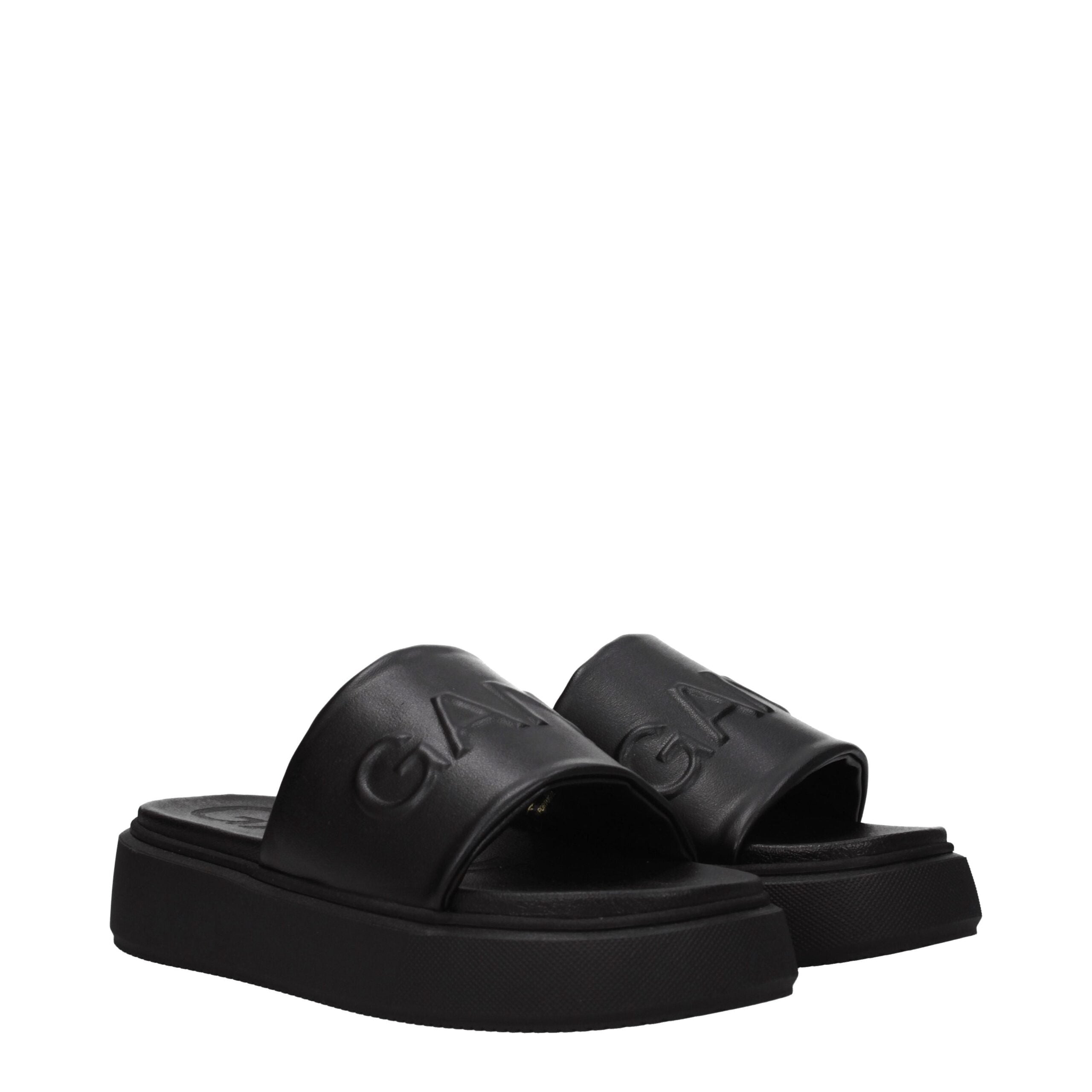 Ganni Black Polyethylene Slipper Ganni
