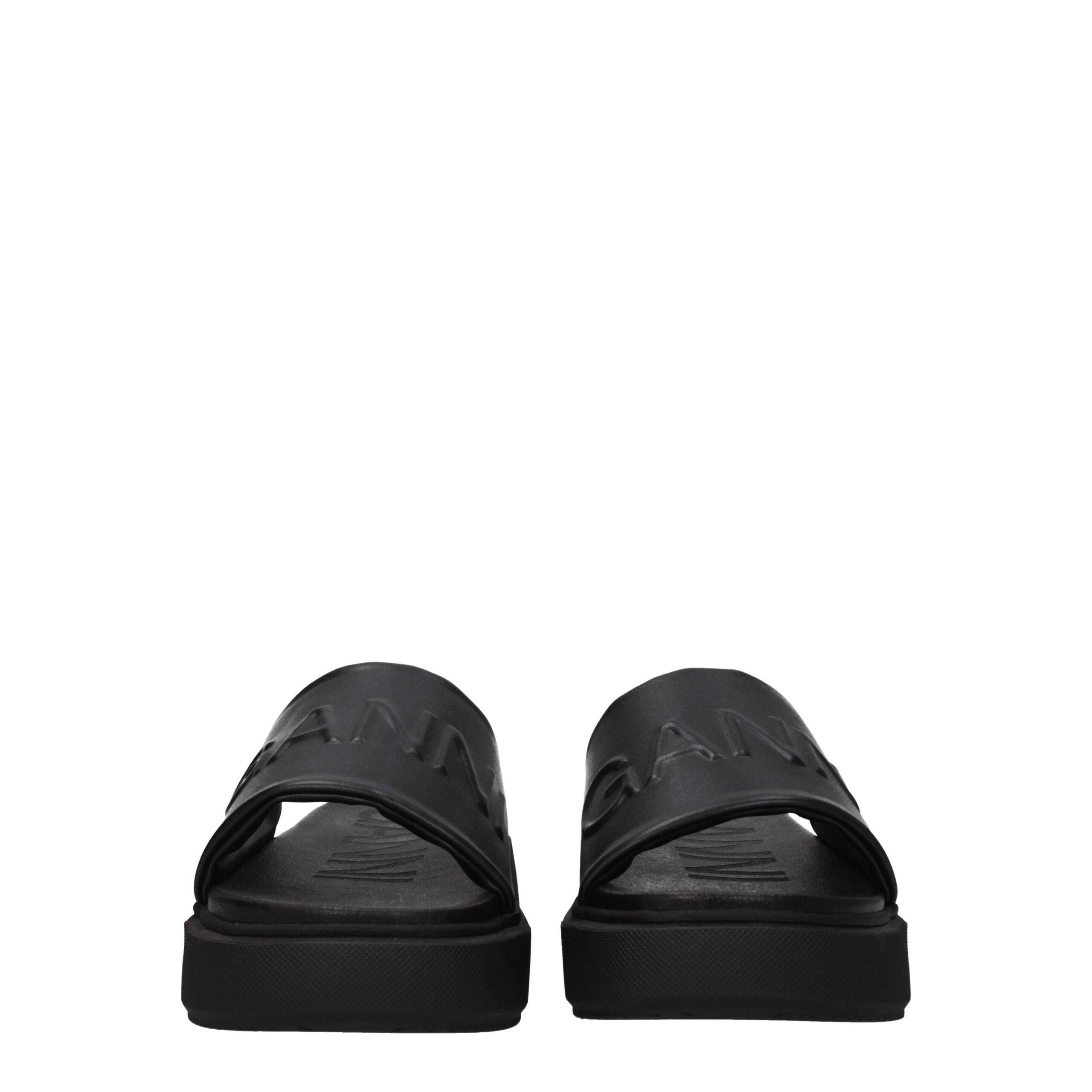 Ganni Black Polyethylene Slipper Ganni