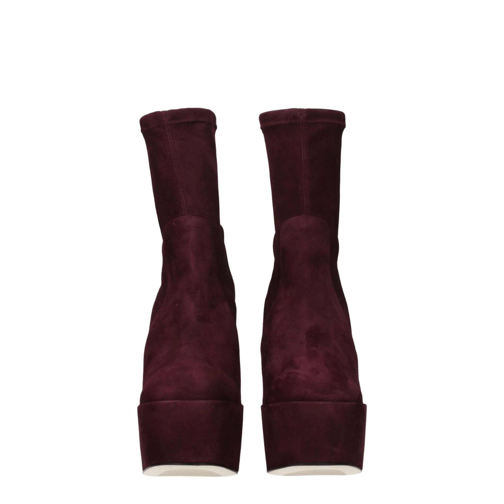 Botines de piel morada Stuart Weitzman