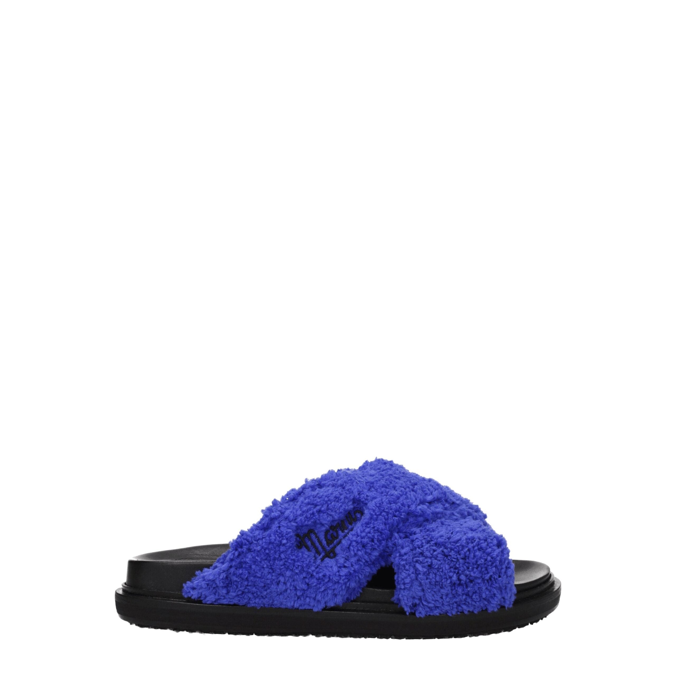 Marni Purple Fabric Slipper Marni