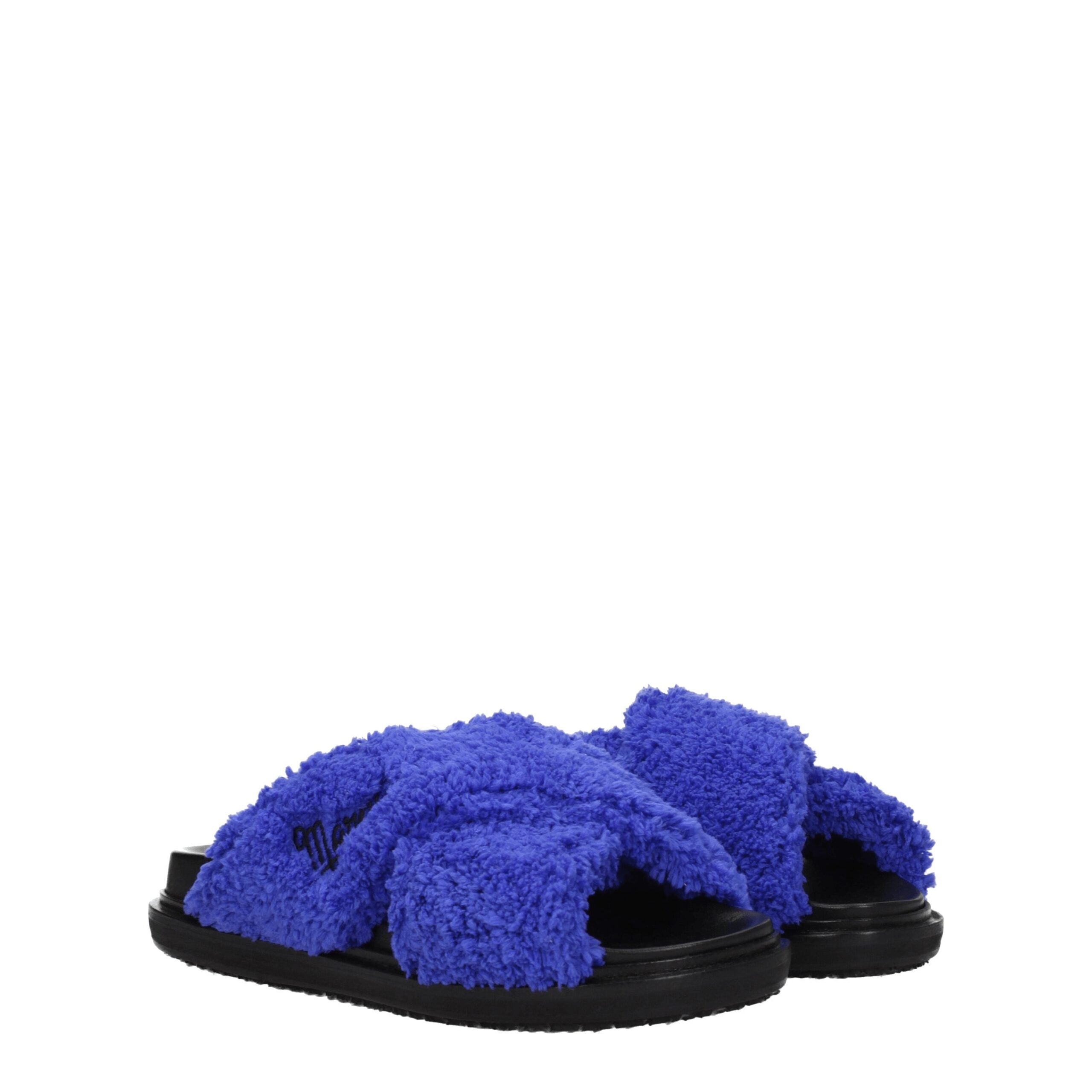 Marni Purple Fabric Slipper Marni