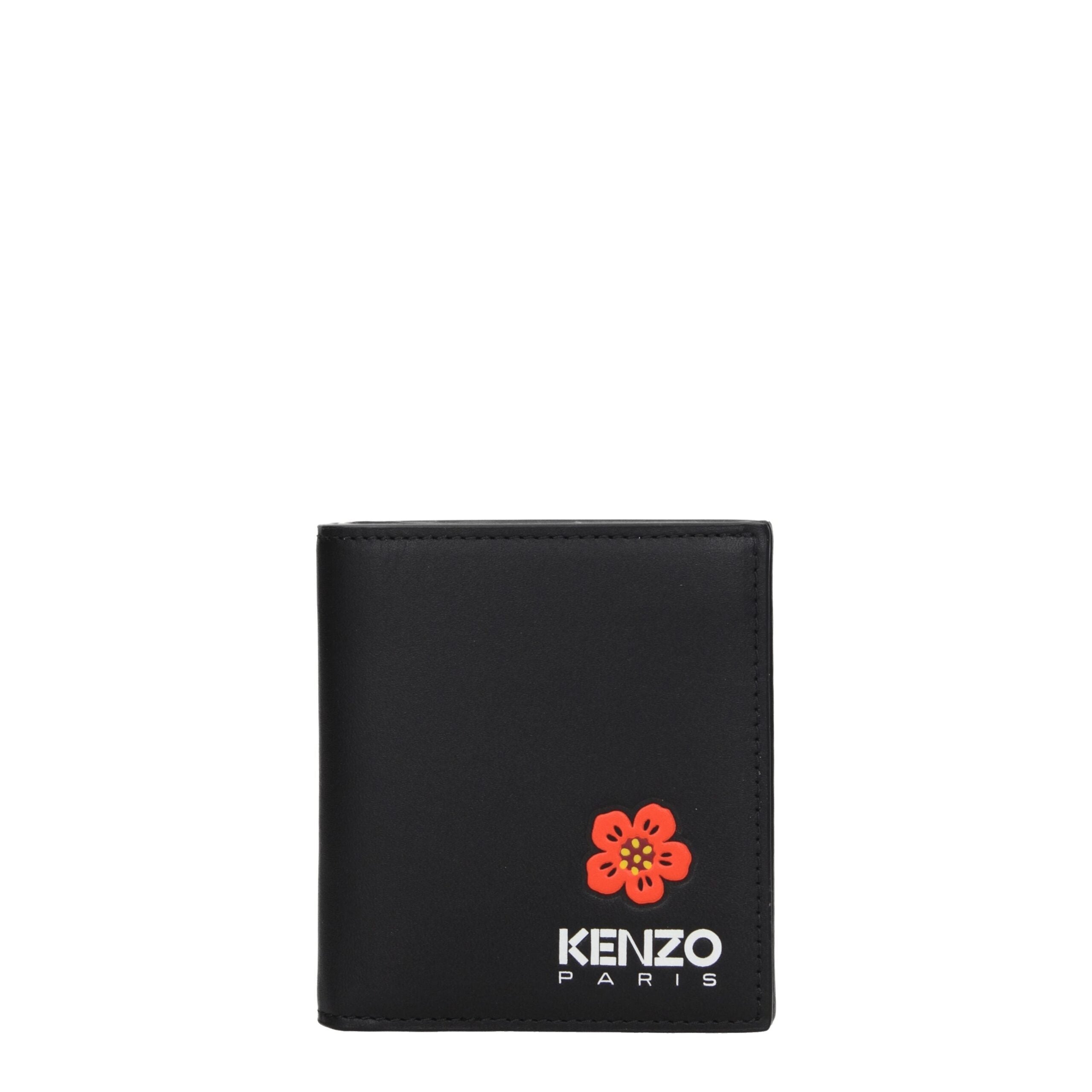 Kenzo Black Leather Wallet Kenzo