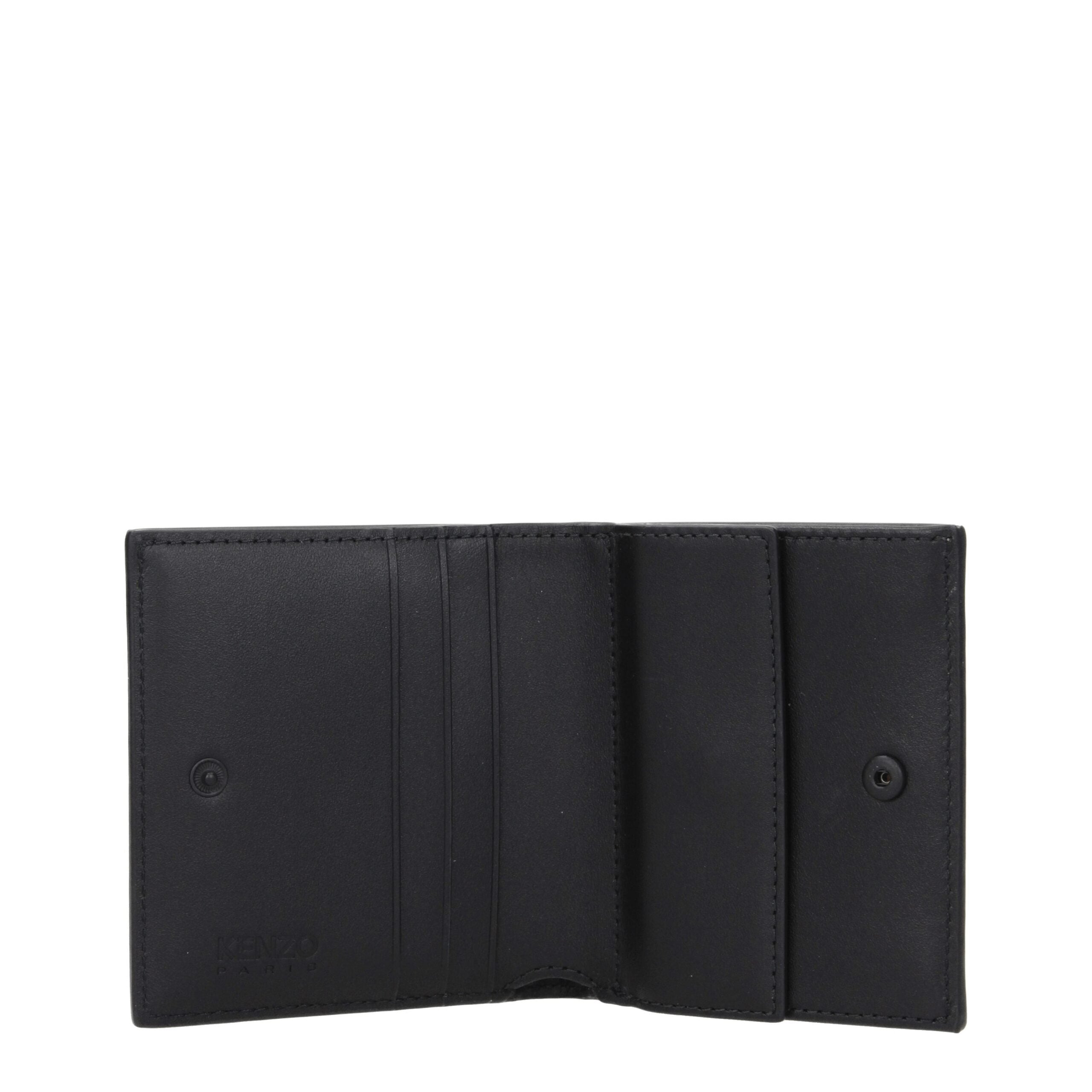 Kenzo Black Leather Wallet Kenzo