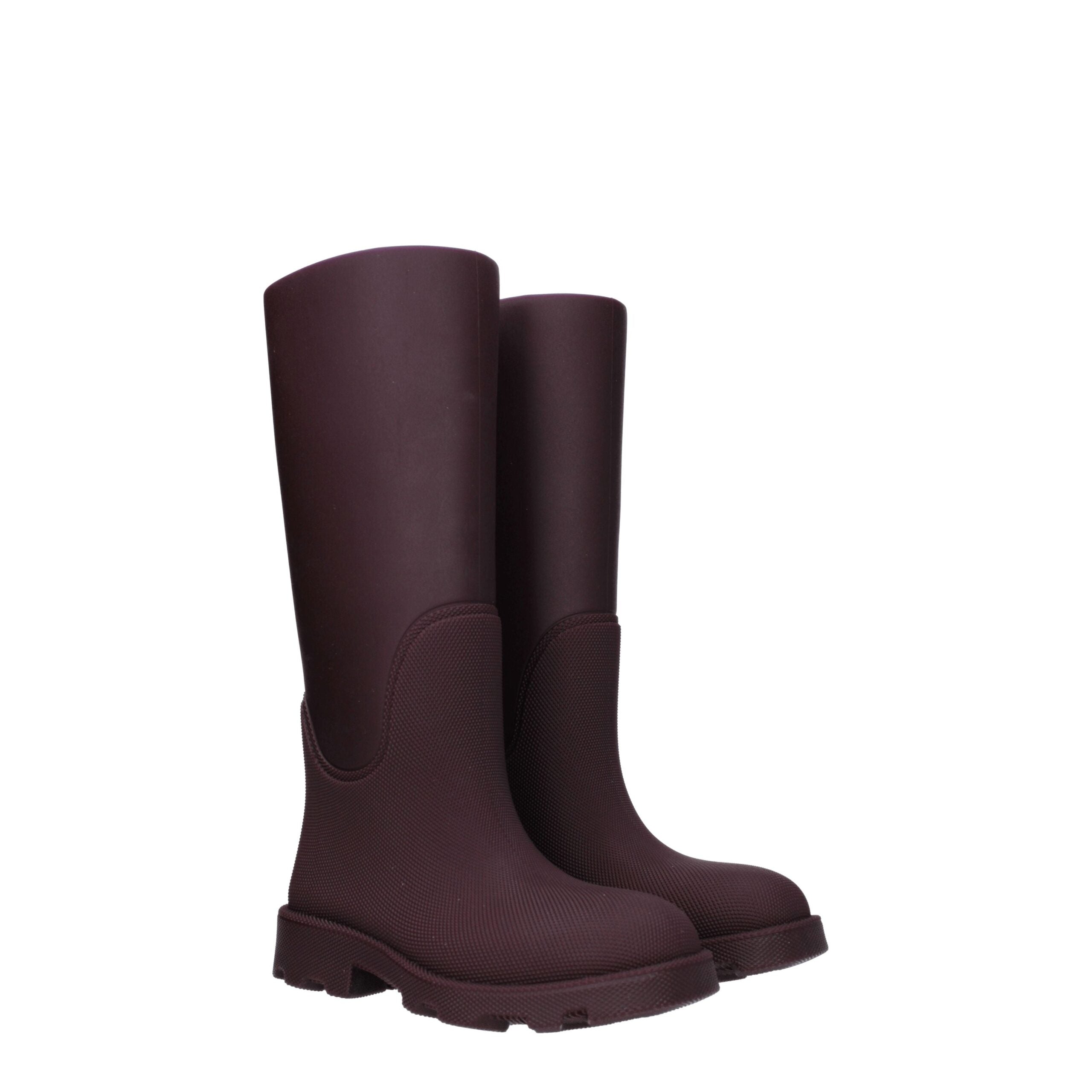 Burberry Red Cotton Boot Burberry