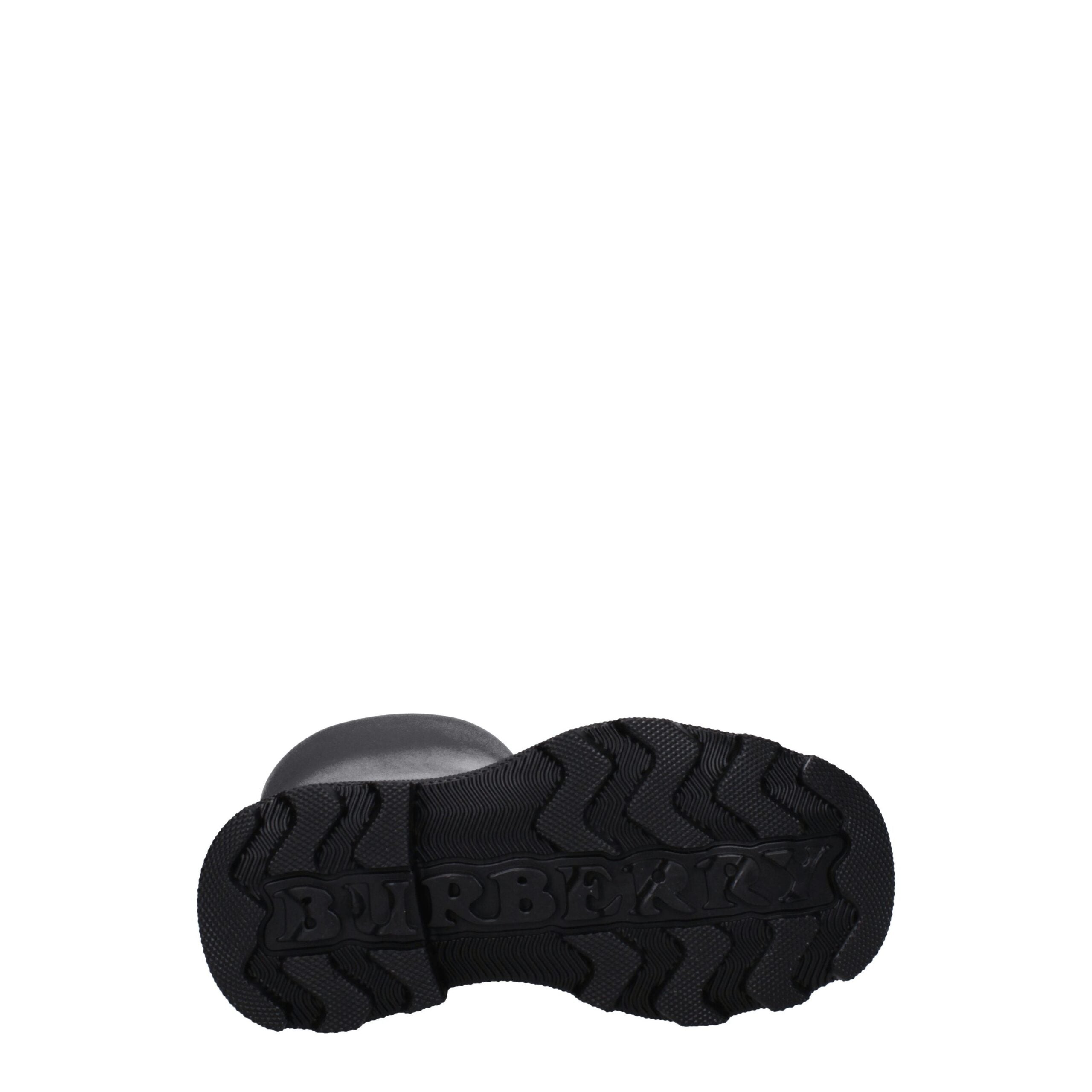 Burberry Black Cotton Rain Boots