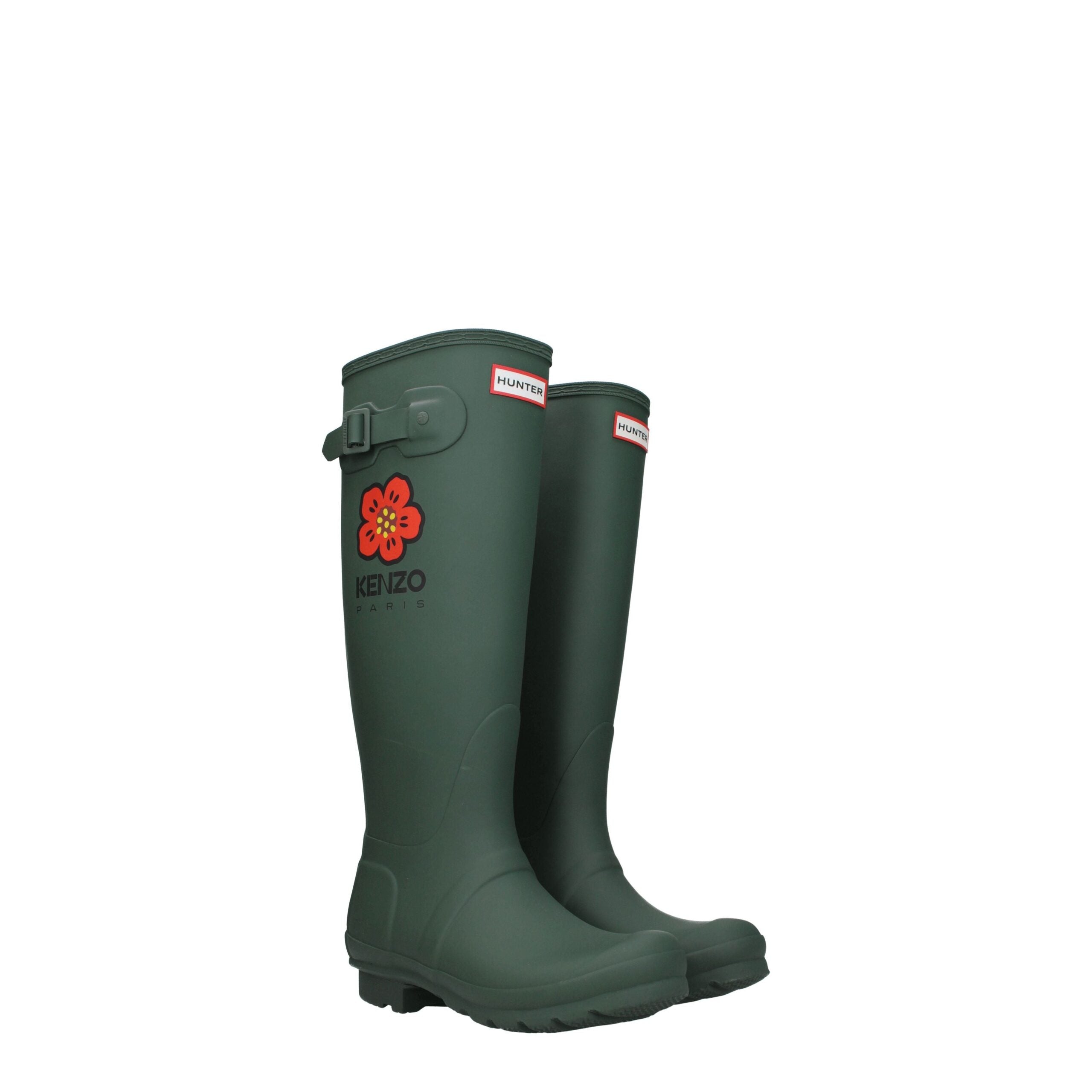 Kenzo Green Cotton Boot Kenzo