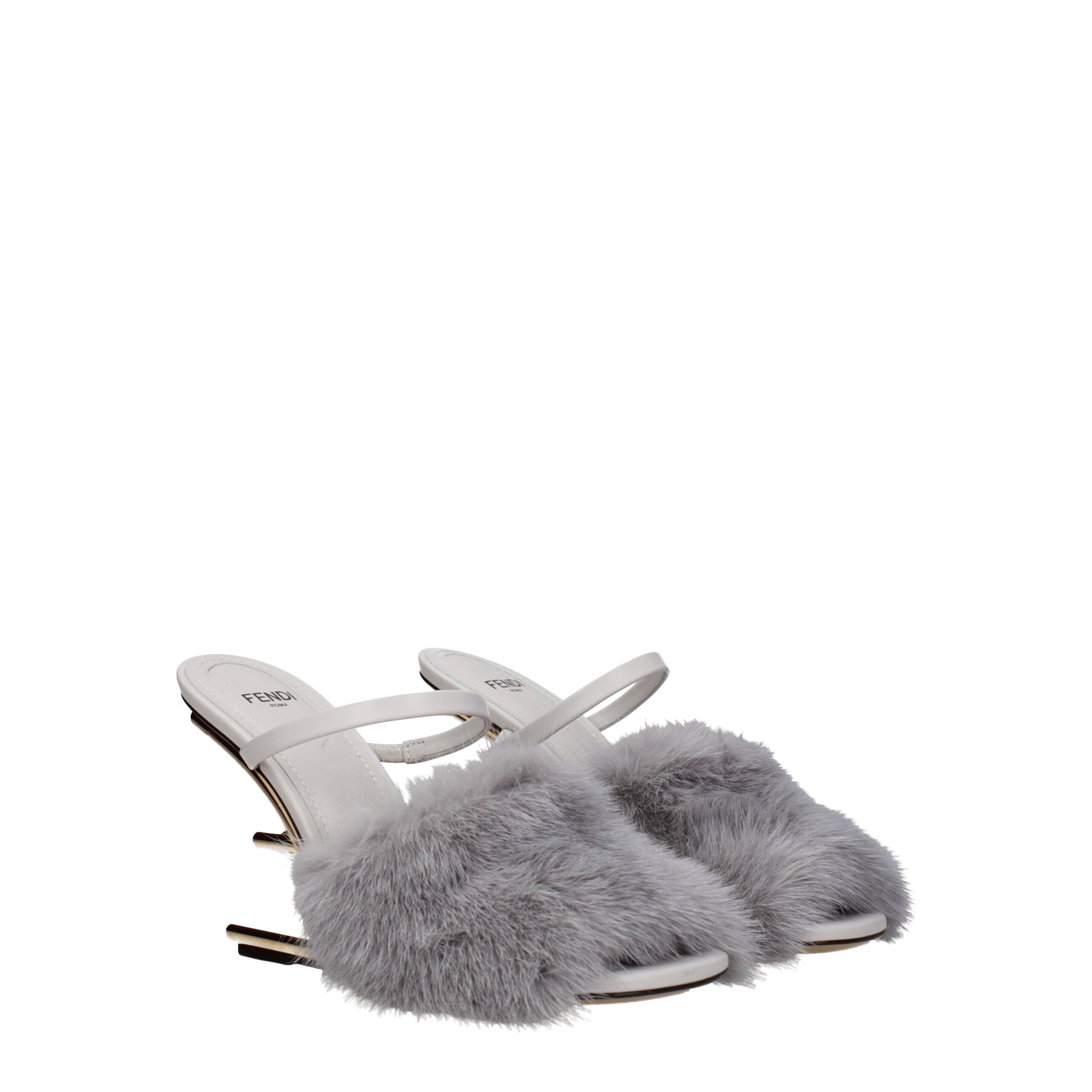 Fendi Gray Mink Sandal Fendi